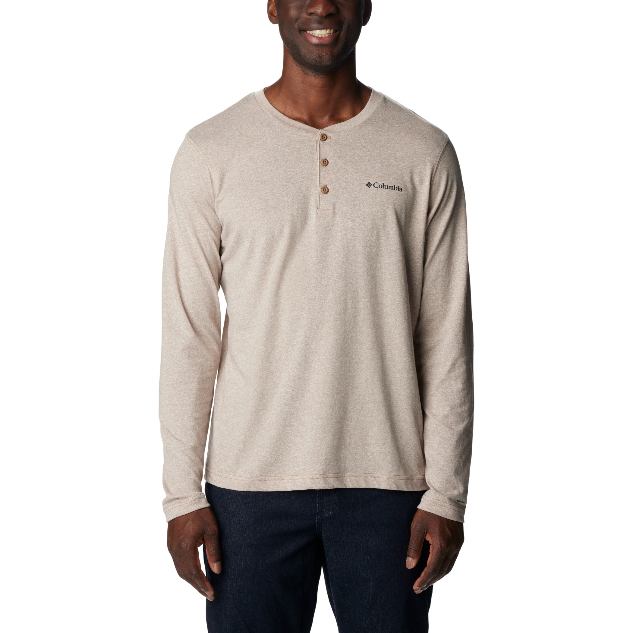 Columbia Thistletown Hills Long-Sleeve Henley for Men - Delta Heather