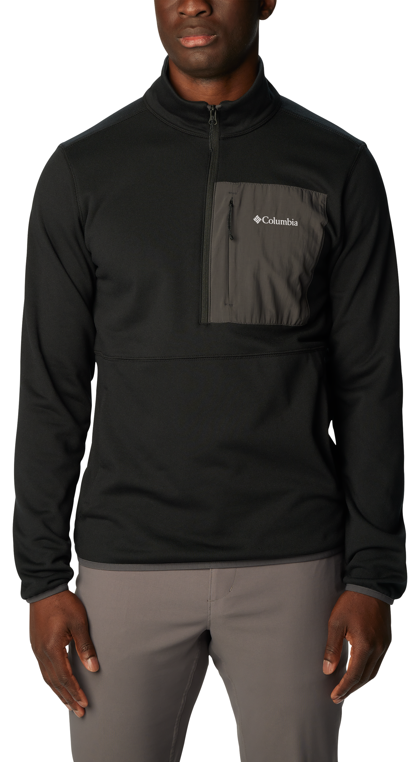 Image of Columbia Hike Half-Zip Pullover for Men - Black - S