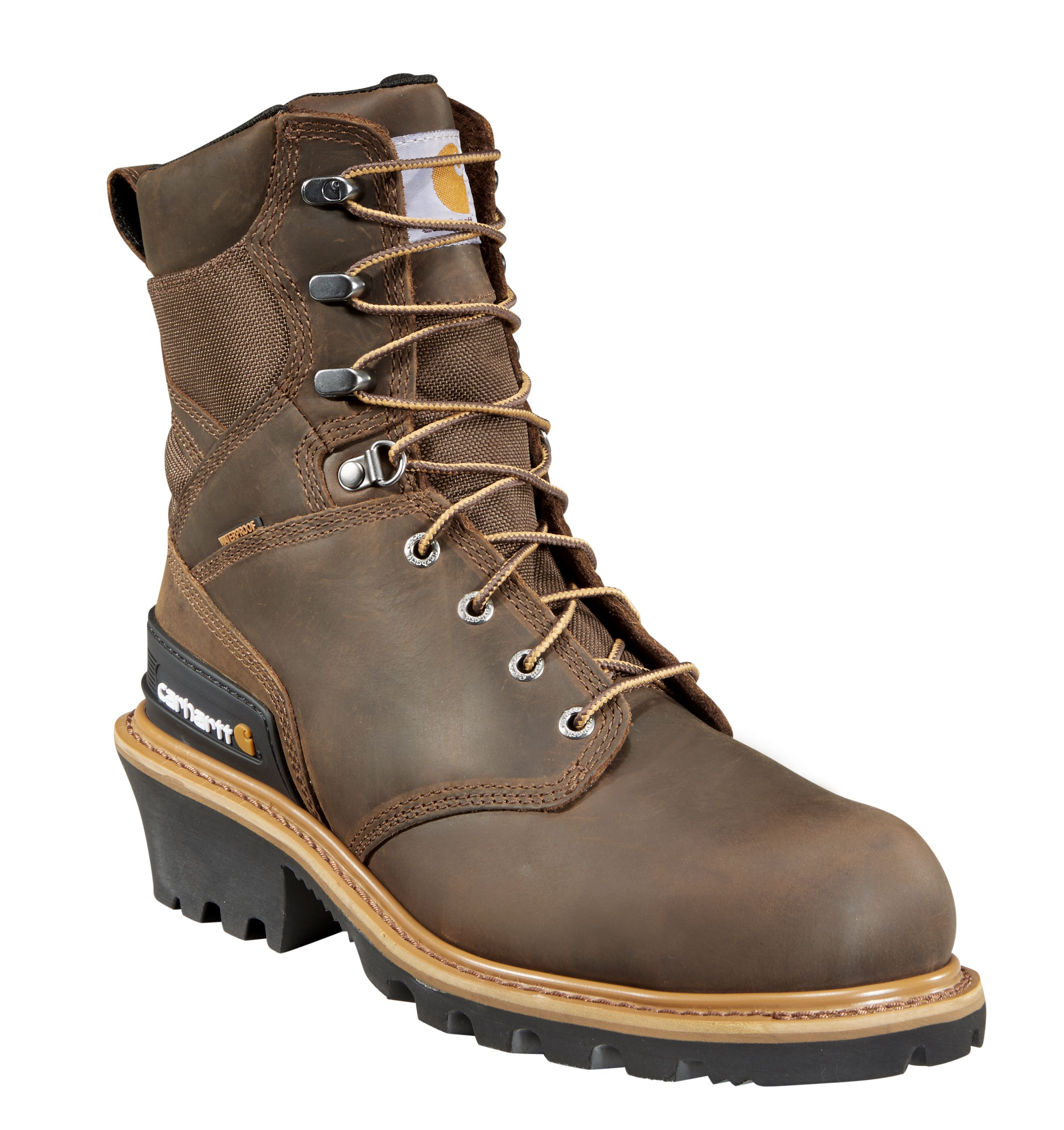 Carhartt Climbing 8"" Insulated Waterproof Composite Toe Work Boots for Men