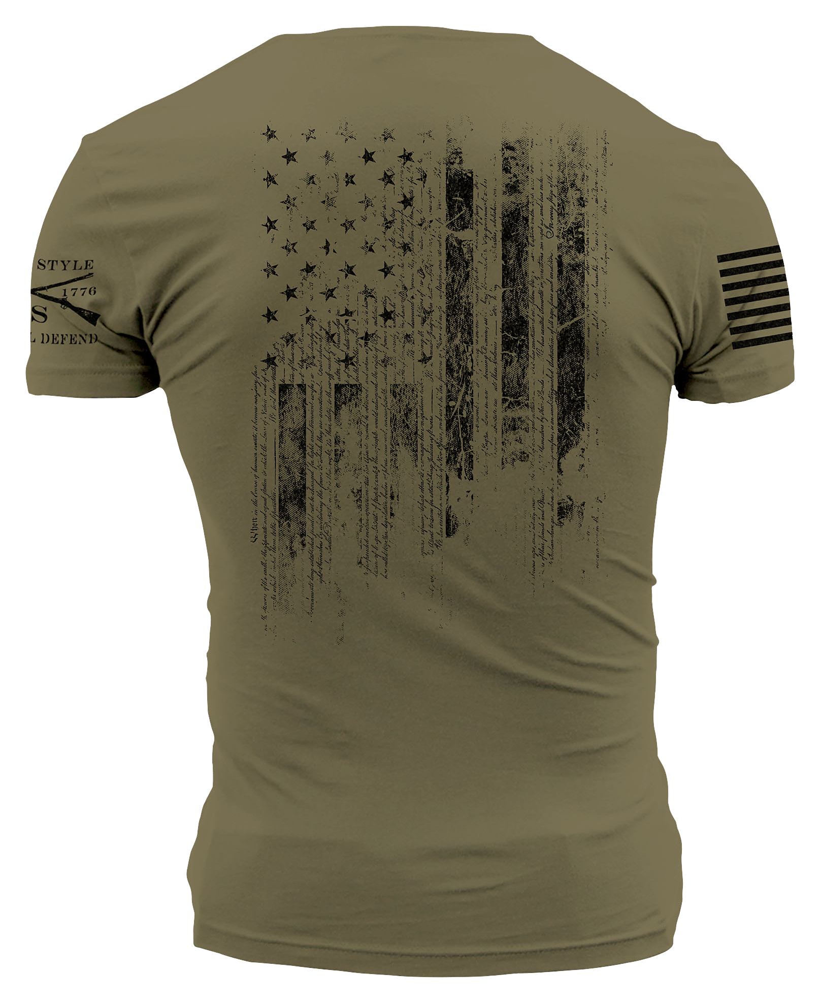 Image of Grunt Style 1776 Short-Sleeve T-Shirt - Military Green - M