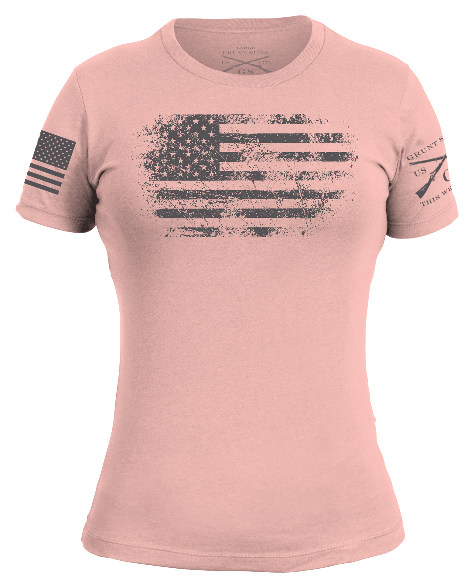 Image of Grunt Style Vintage American Short-Sleeve T-Shirt for Ladies - Desert Pink - S