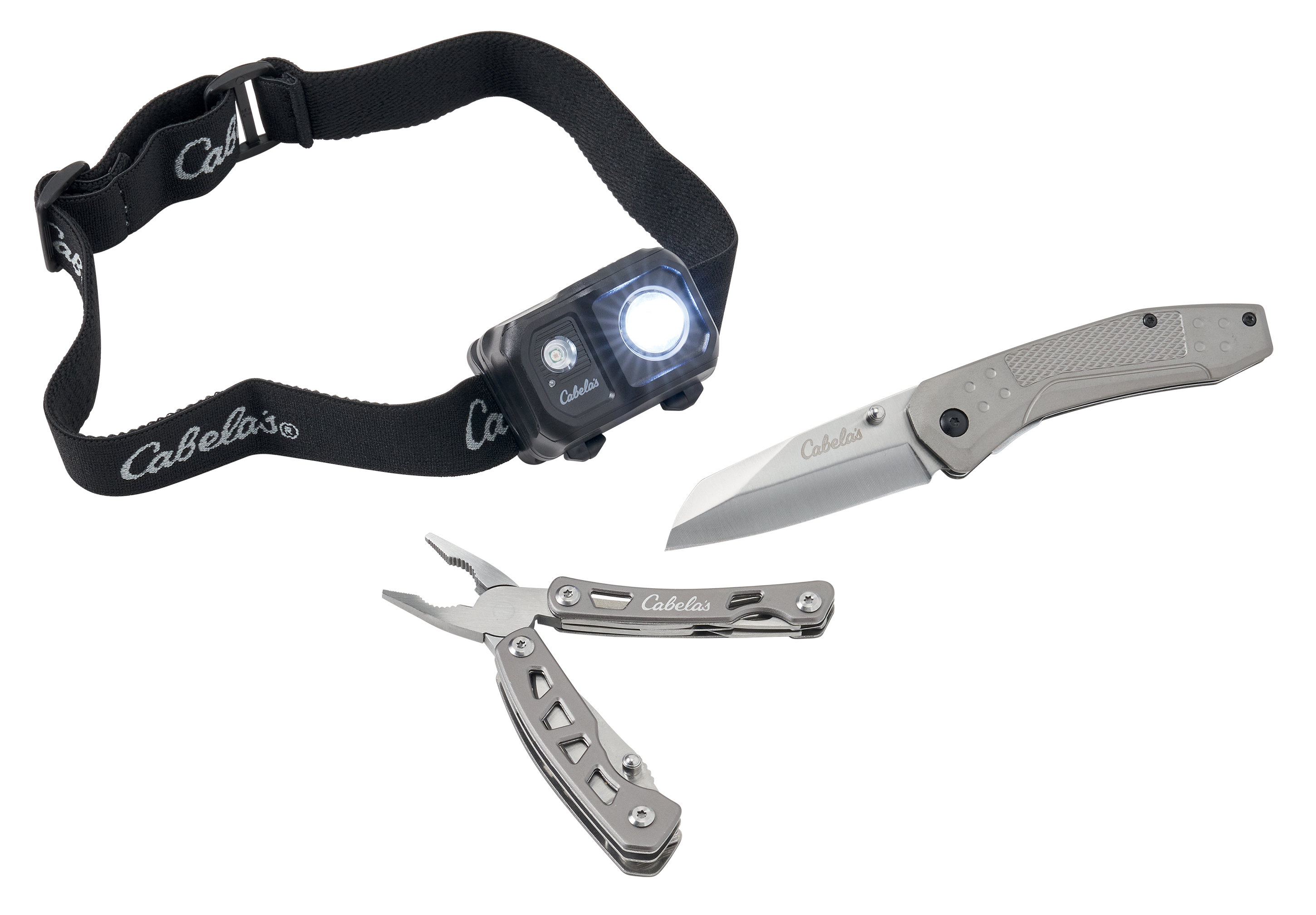 Cabela's Knife, Headlamp, and Multi-Tool Combo
