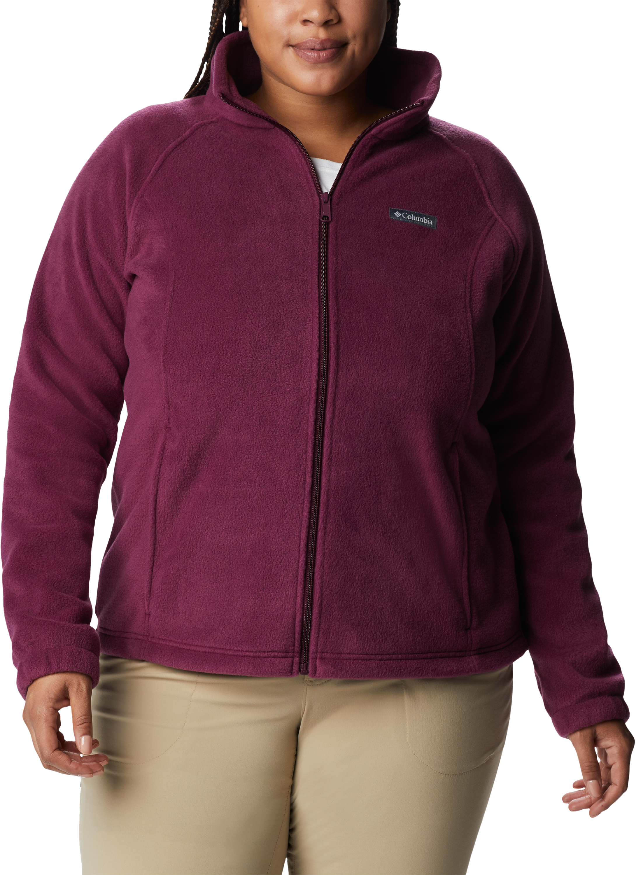 Image of Columbia Benton Springs Full-Zip Fleece Jacket for Ladies - Marionberry - 1X