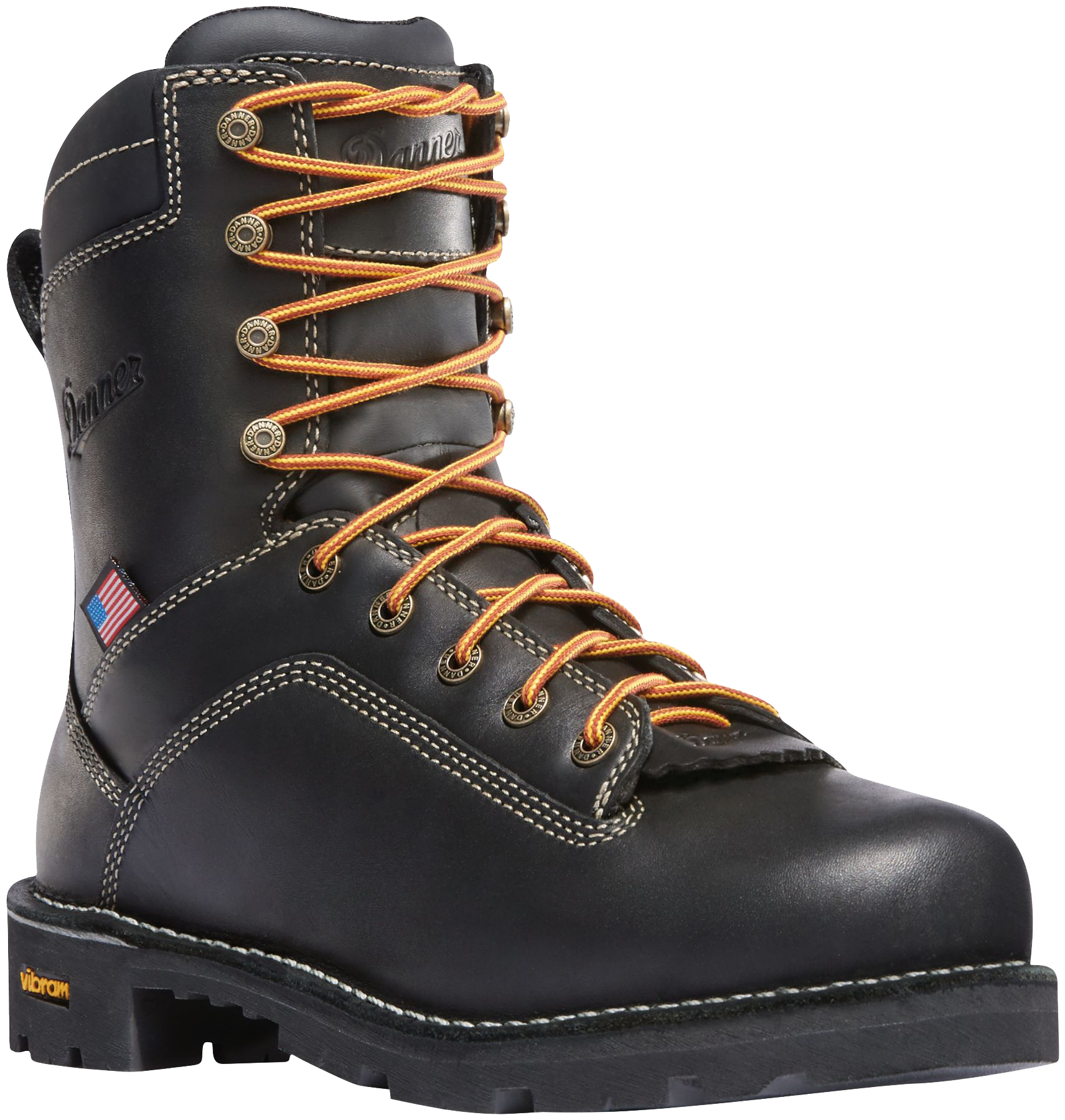 Image of Danner Quarry USA GORE-TEX Work Boots for Men - Black - 7M