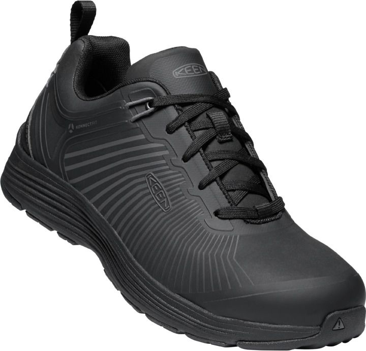 Image of KEEN Utility Sparta XT Aluminum Toe Work Shoes for Men - Black/Black - 10M