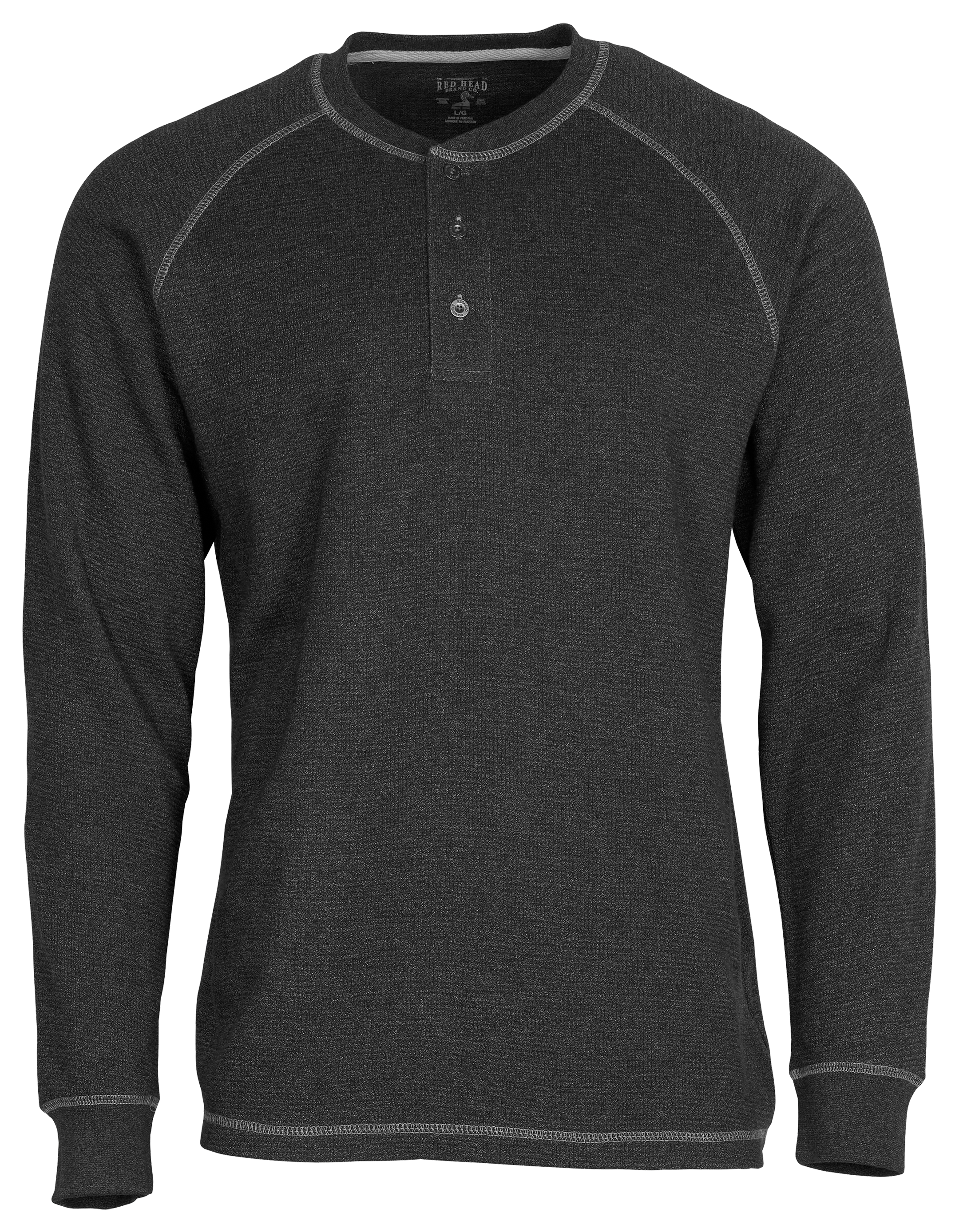 RedHead® Men's Ranch Grand Forks Waffle-Knit Long-Sleeve Henley