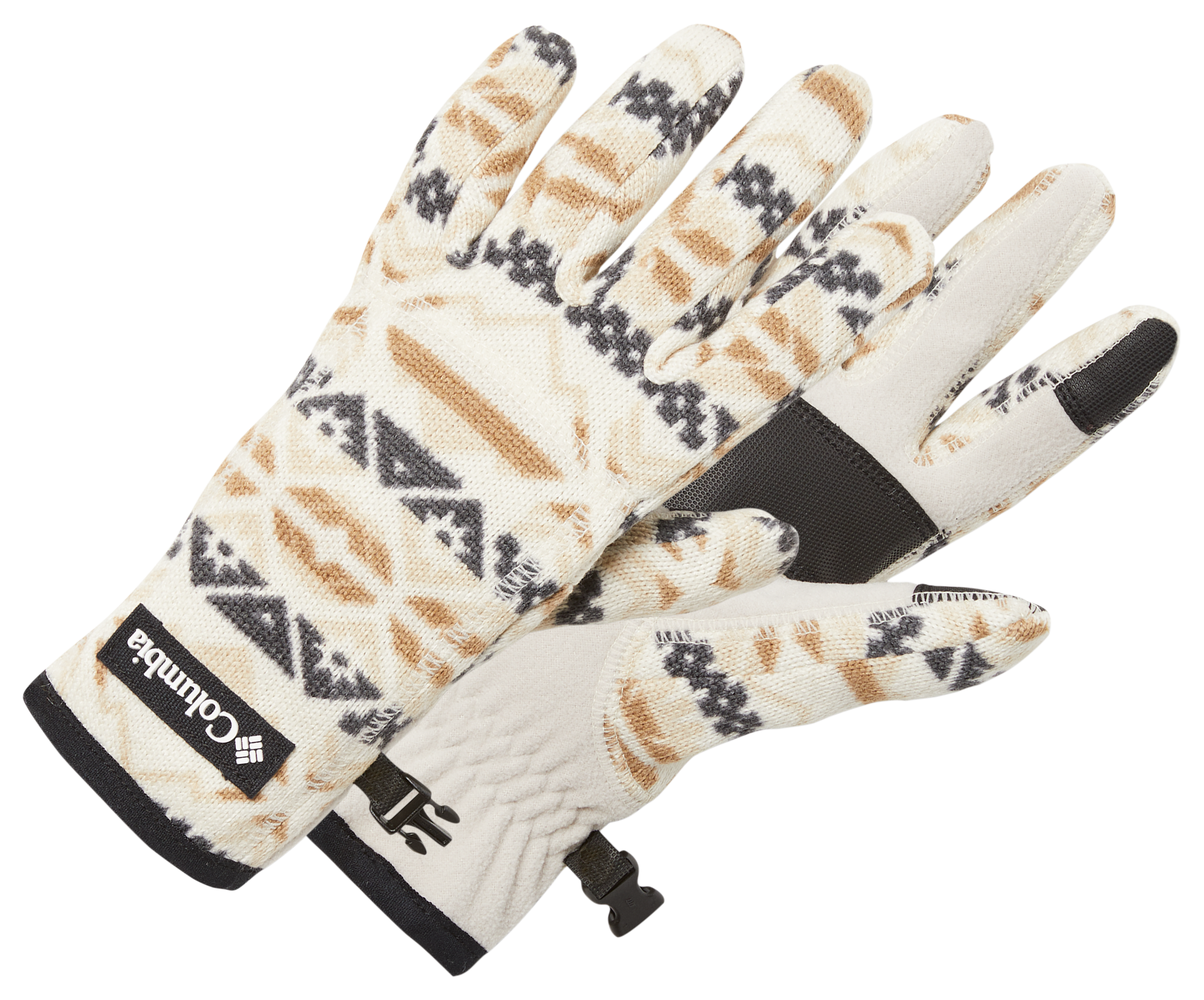 Image of Columbia Sweater Weather Gloves for Ladies - Chalk Checkered Peaks - M