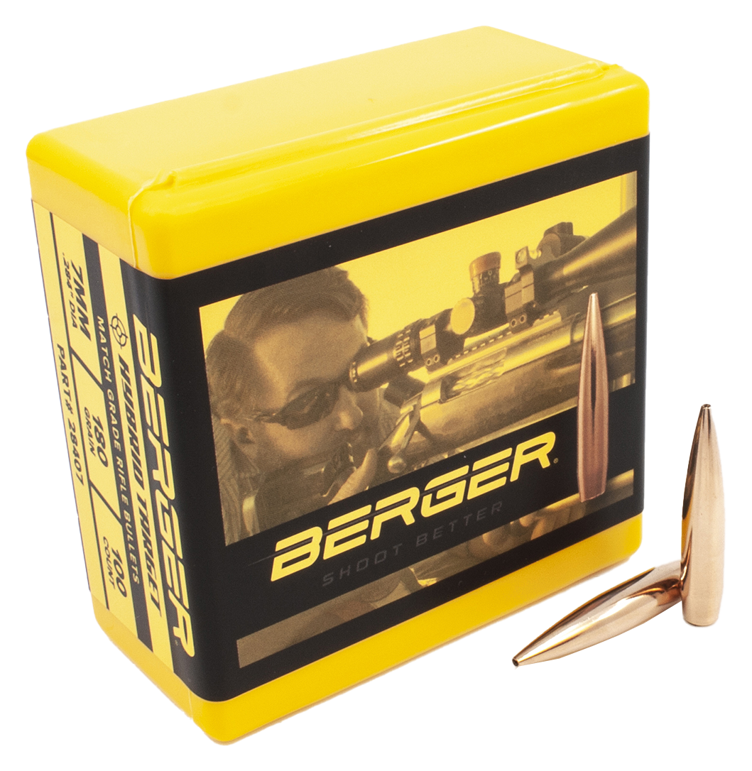 Berger Match Hybrid Target Bullets - 180 Grain - .284 - 100 Rounds