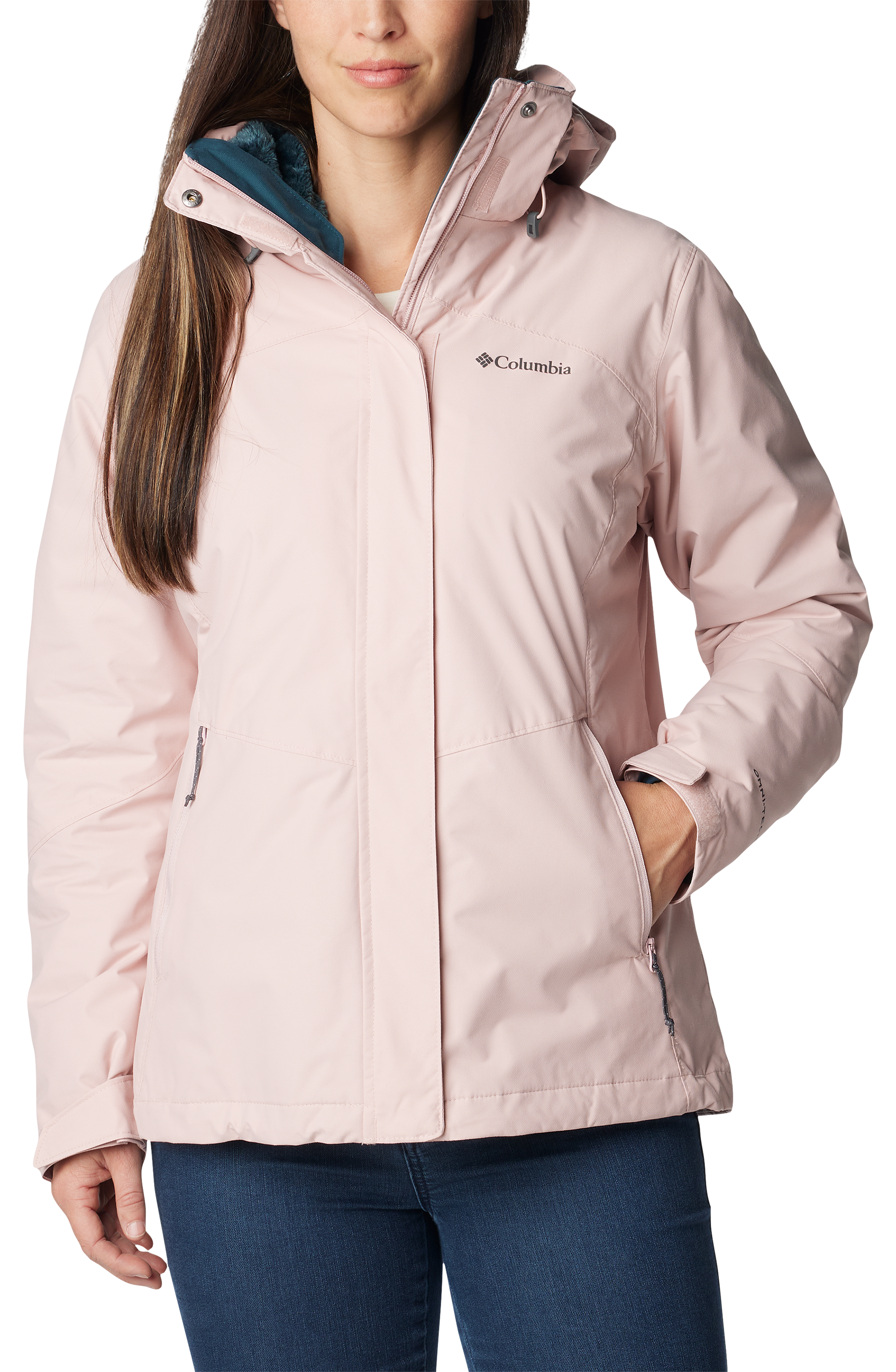 Columbia Bugaboo II Fleece Interchange Jacket for Ladies - Dusty Pink - S