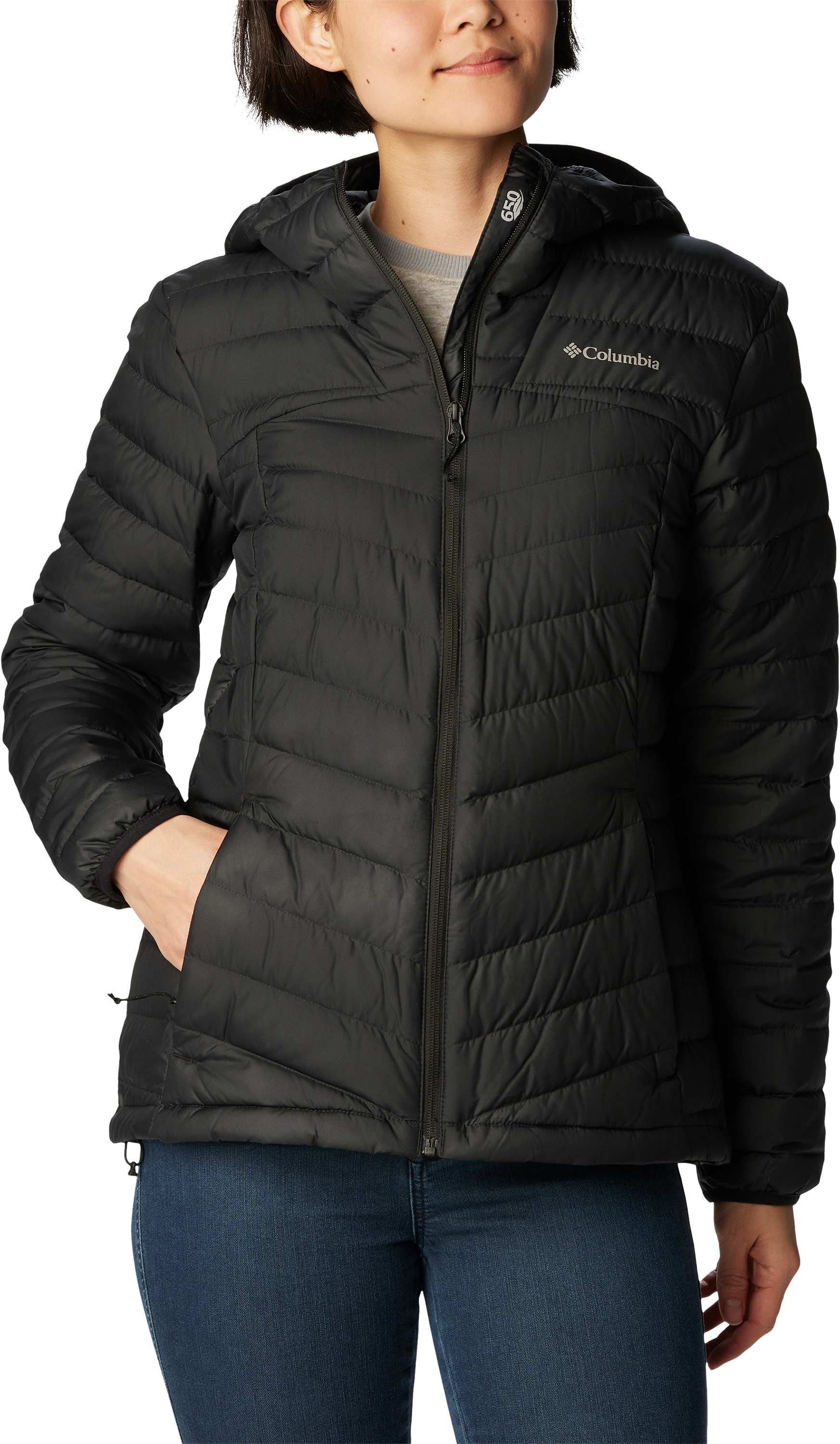 Image of Columbia Westridge Hooded Down Jacket for Ladies - Black - S