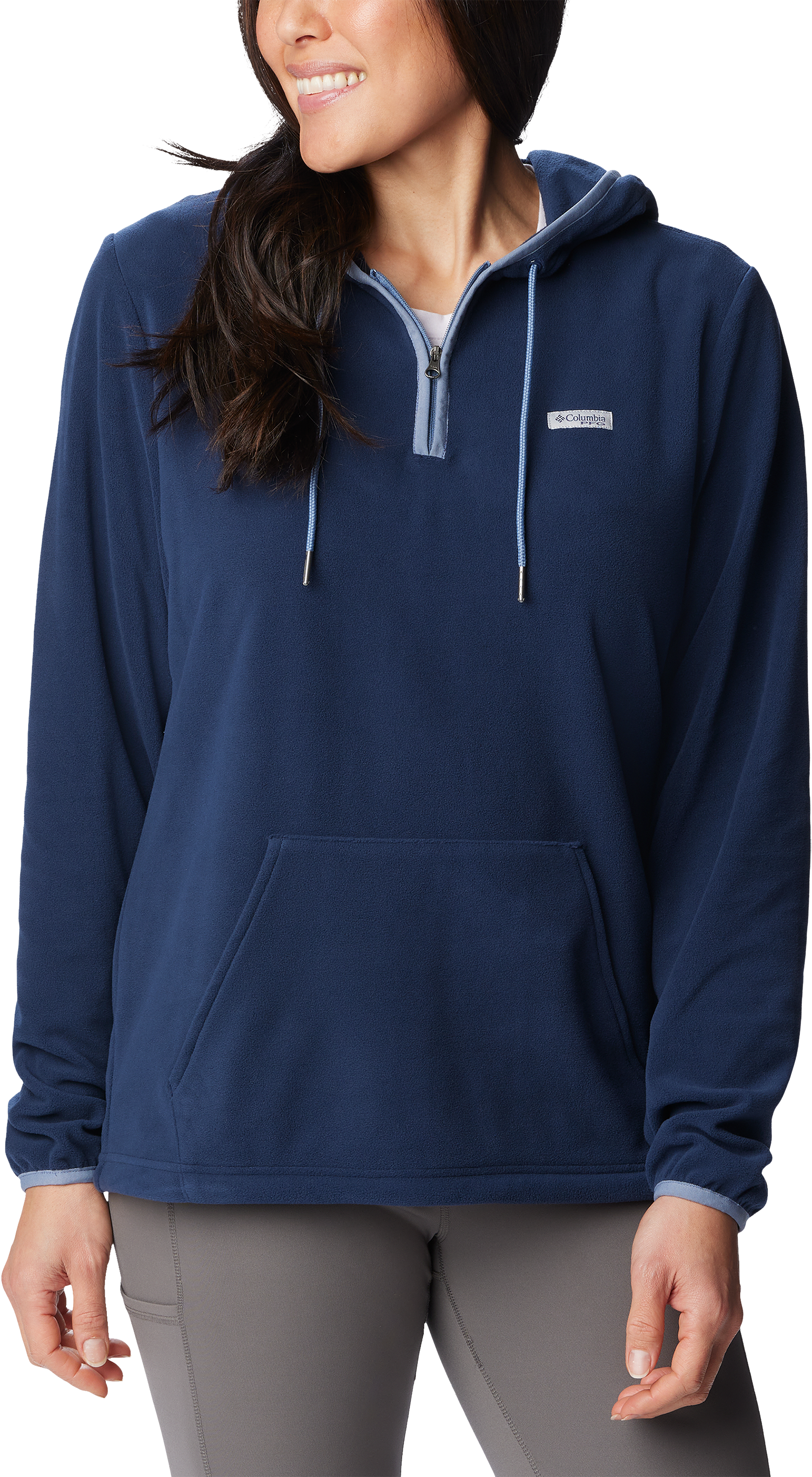 Image of Columbia Tidal Fleece Long-Sleeve Hoodie for Ladies - Collegiate Navy/Bluestone - S