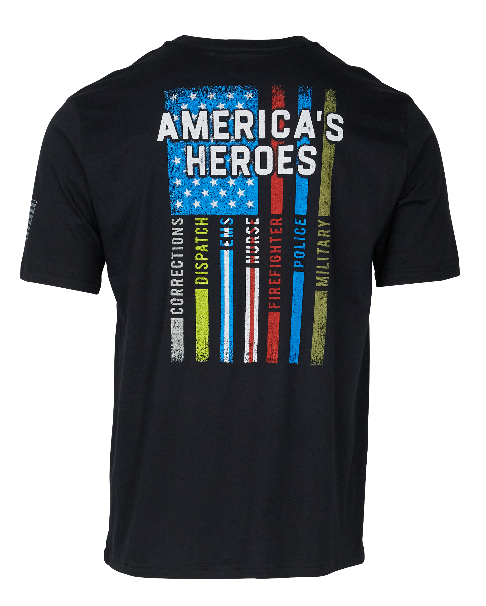Bass Pro Shops America's Heroes Short-Sleeve T-Shirt for Men - Black - 2XL