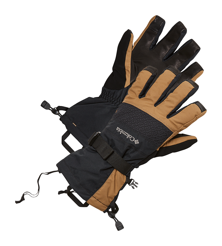 Image of Columbia Whirlibird II Gloves for Men - Black/Delta - S