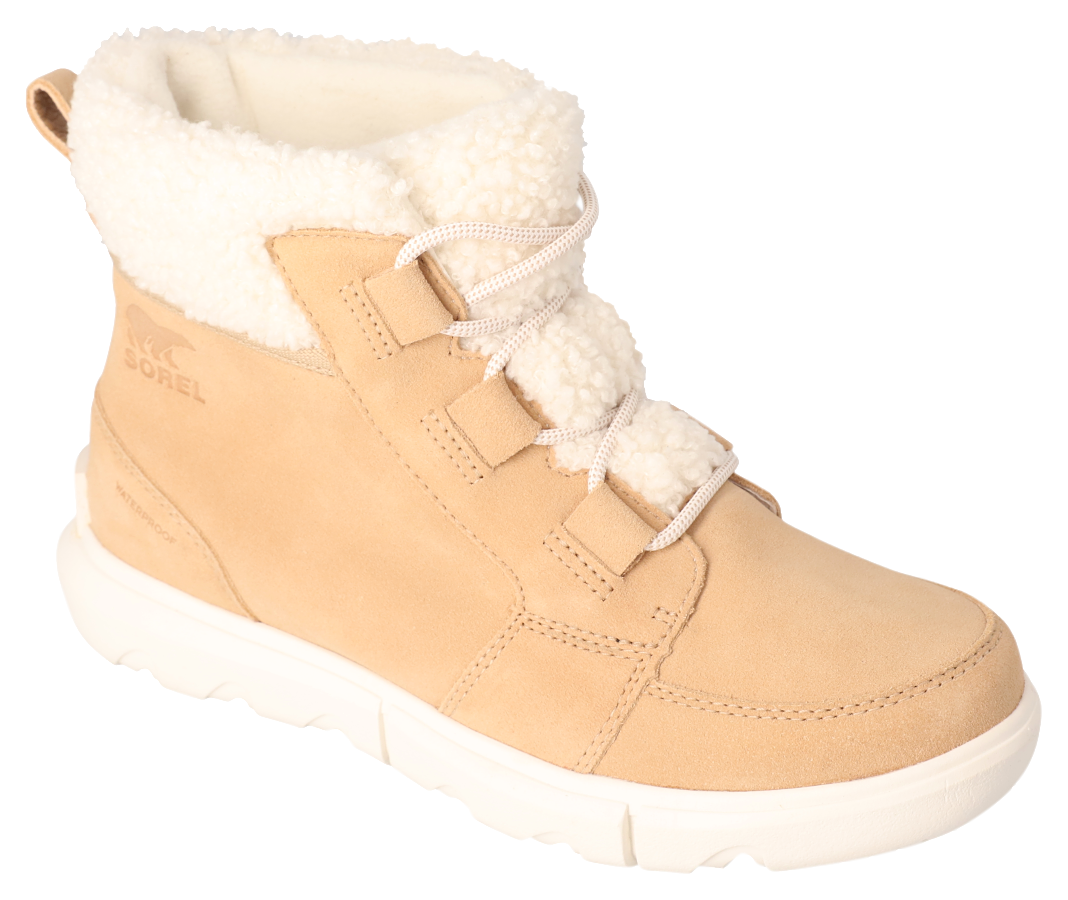 Image of Sorel Explorer II Carnival Cozy Waterproof Boots for Ladies - Canoe/White - 6M