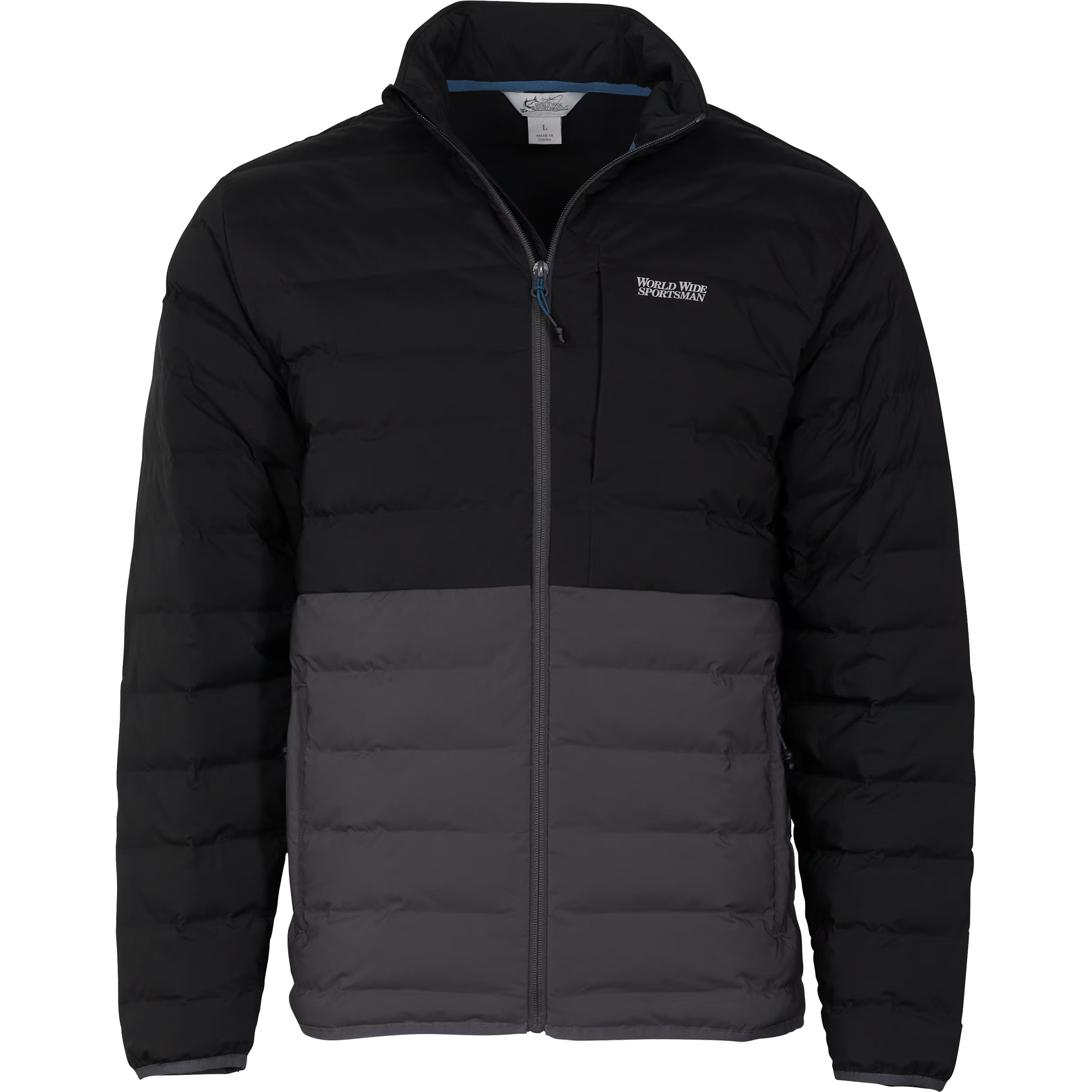 Image of World Wide Sportsman Active Insulation Jacket for Men - Black/Asphalt - 2XL