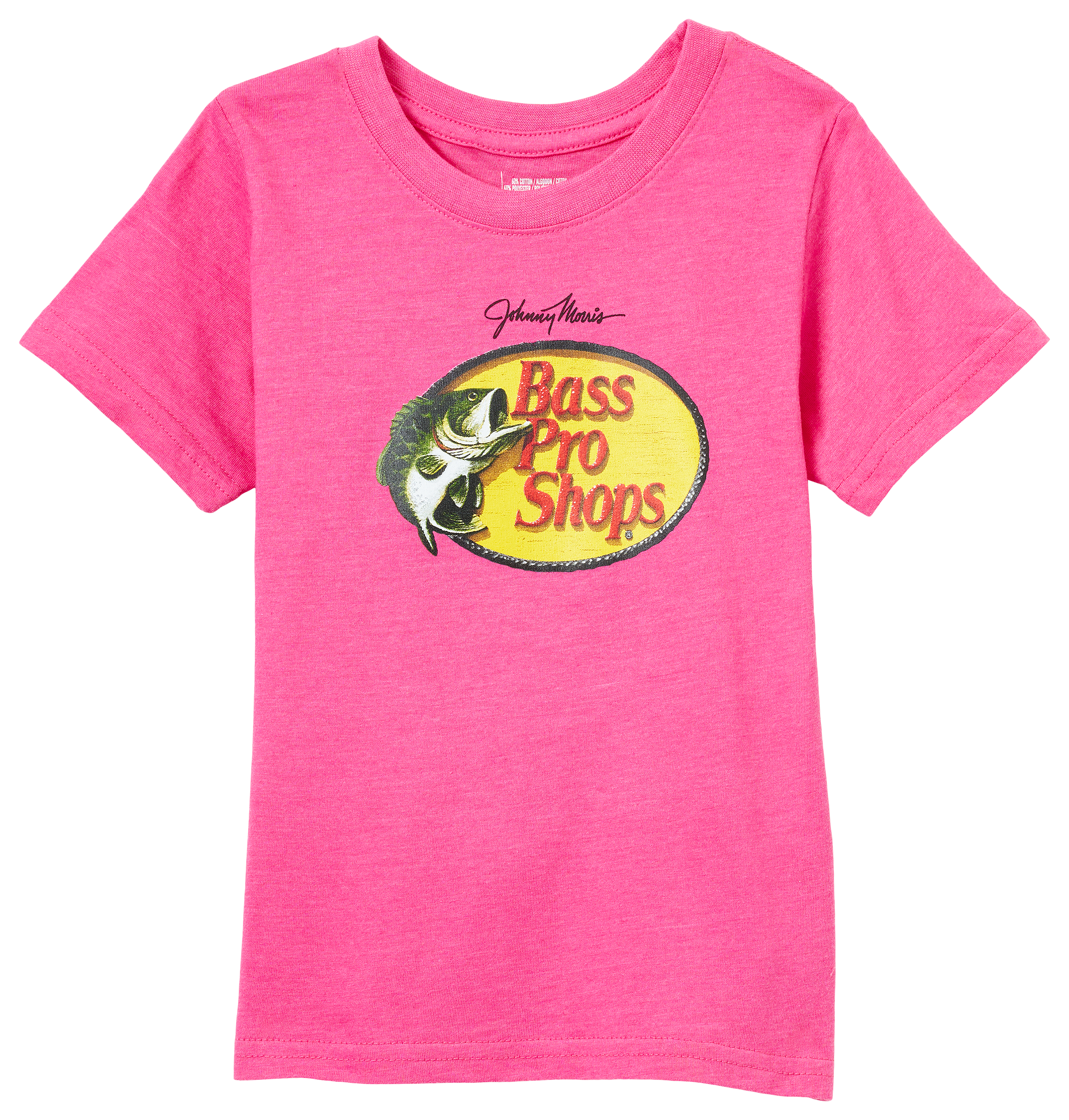 Image of Bass Pro Shops Woodcut Short-Sleeve T-Shirt for Toddlers - Pink