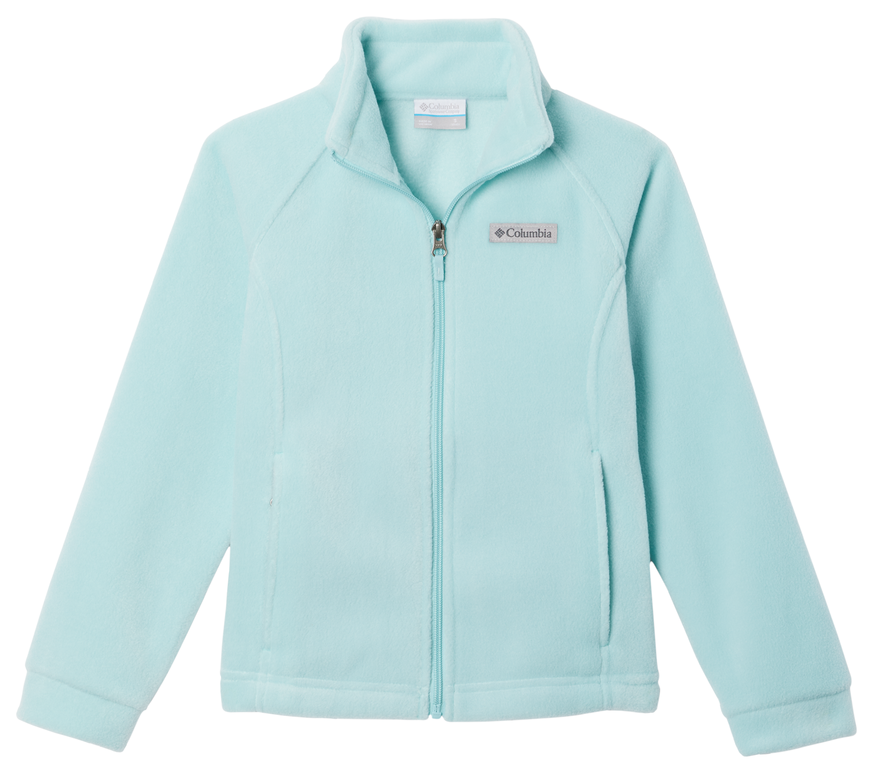 Image of Columbia Benton Springs Fleece Jacket for Toddlers - Aqua Haze - 2T