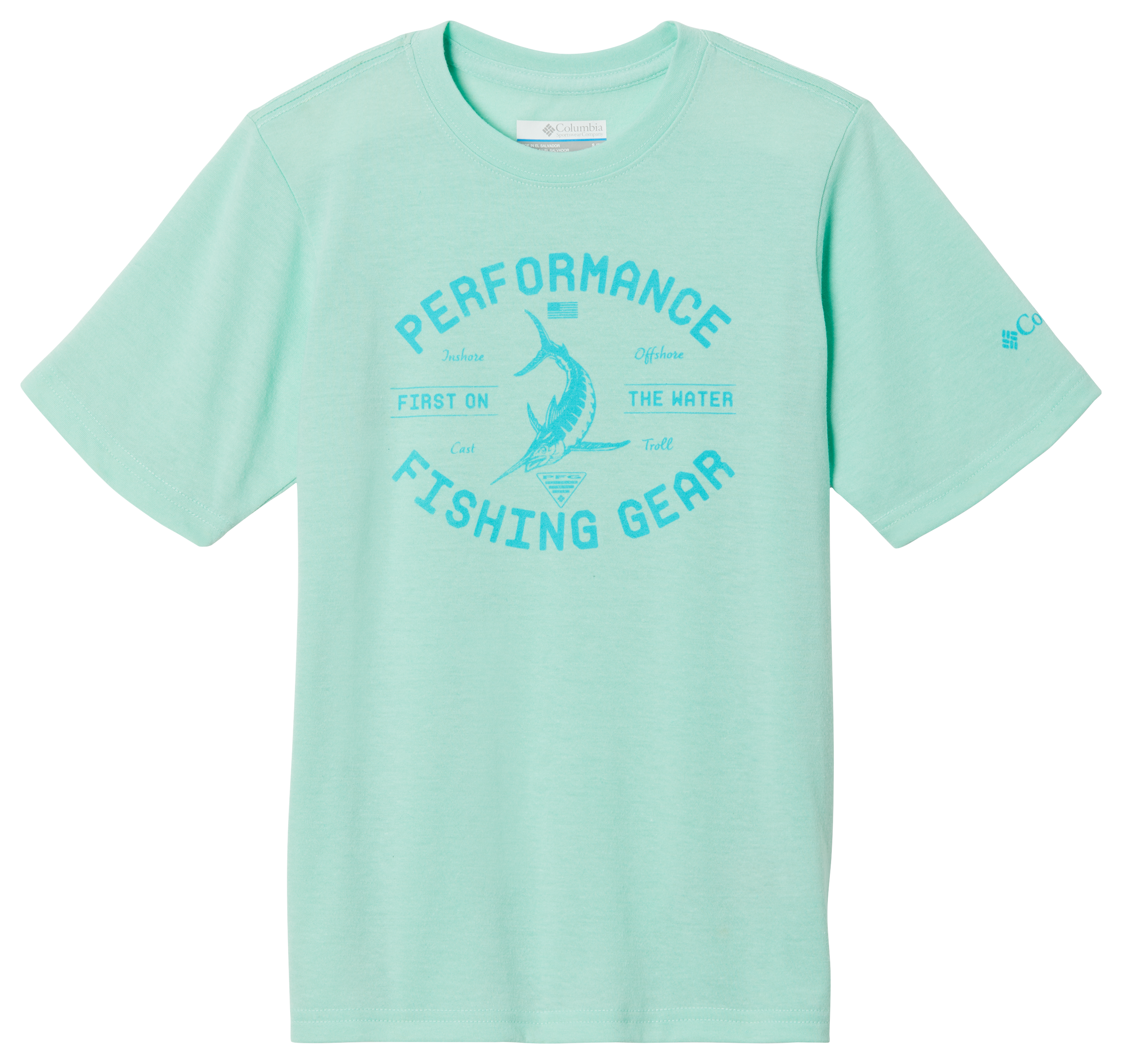 Columbia PFG Seasonal Graphic Short-Sleeve T-Shirt for Girls - Canyon Blue - XL