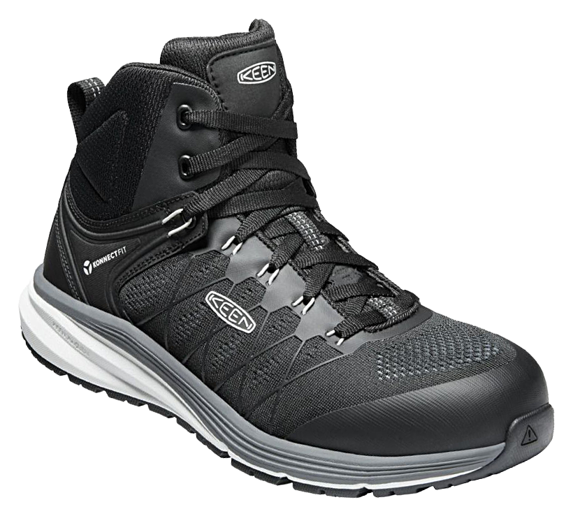 Image of KEEN Utility Vista Energy Mid Carbon-Fiber Toe Work Boots for Men - Vapor/Black - 7.5M