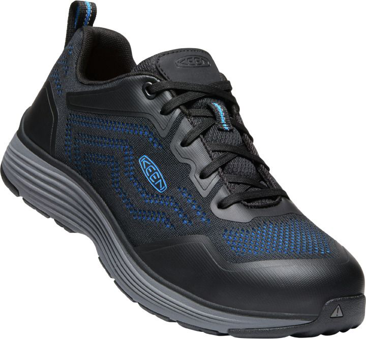 Image of KEEN Utility Sparta 2 Aluminum-Toe Work Shoes for Men - Brilliant Blue/Black - 10.5M