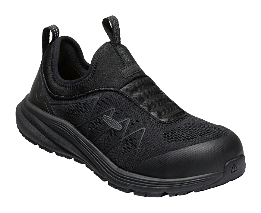 Image of KEEN Utility Vista Energy Shift ESD Carbon Toe Work Shoes for Ladies - Black/Black - 5.5W