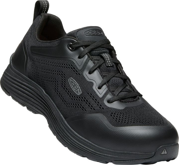 Image of KEEN Utility Sparta 2 Aluminum-Toe Work Shoes for Men - Black/Black - 7M