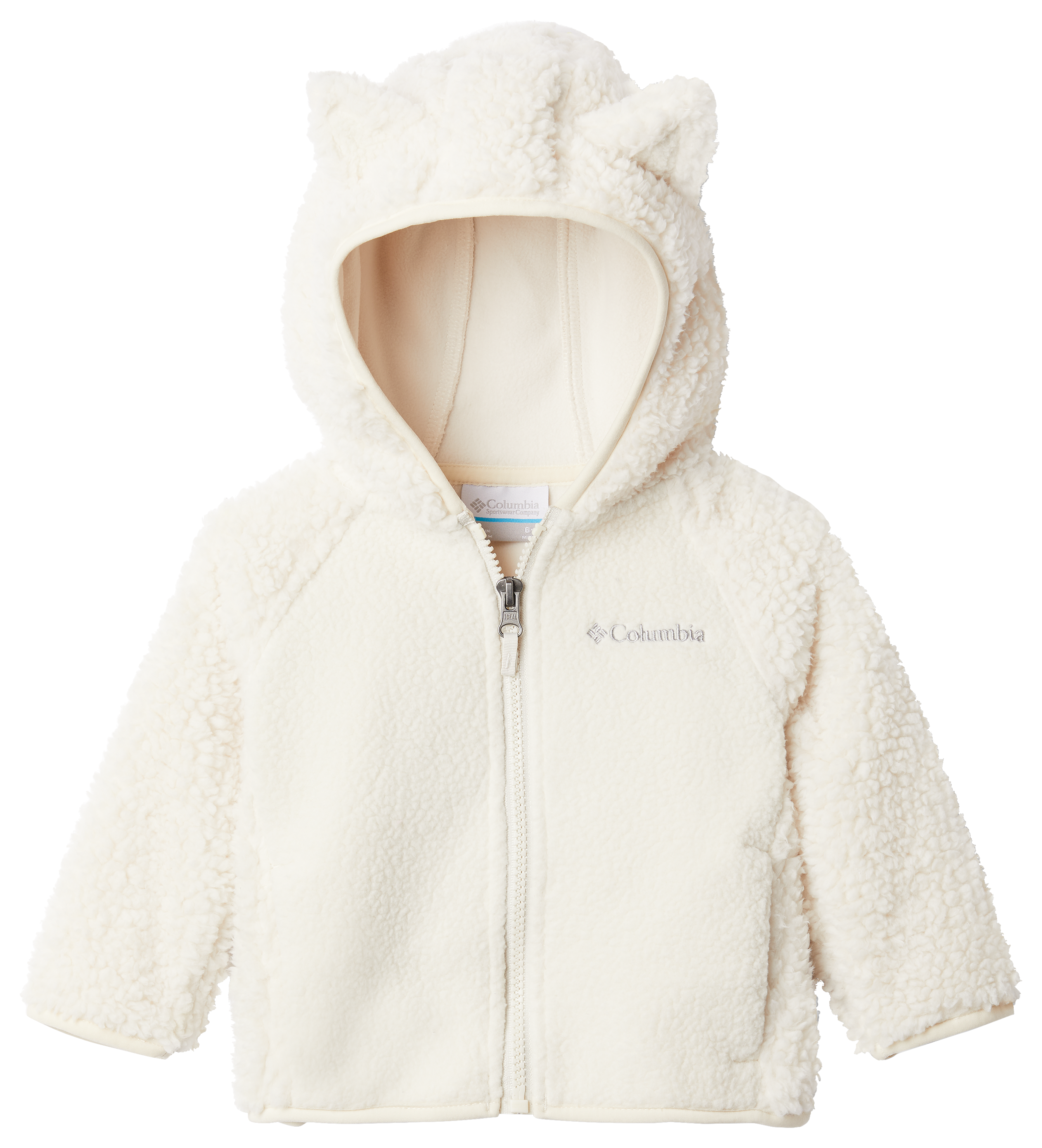 Image of Columbia Foxy Baby Sherpa Full-Zip Jacket for Babies - Chalk