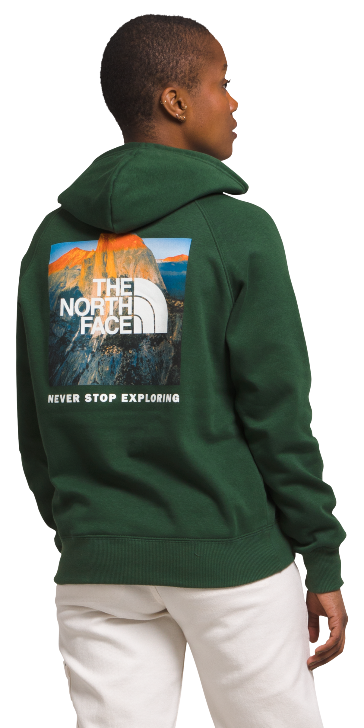 The North Face Box NSE Long-Sleeve Hoodie for Ladies - Pine Needle - S