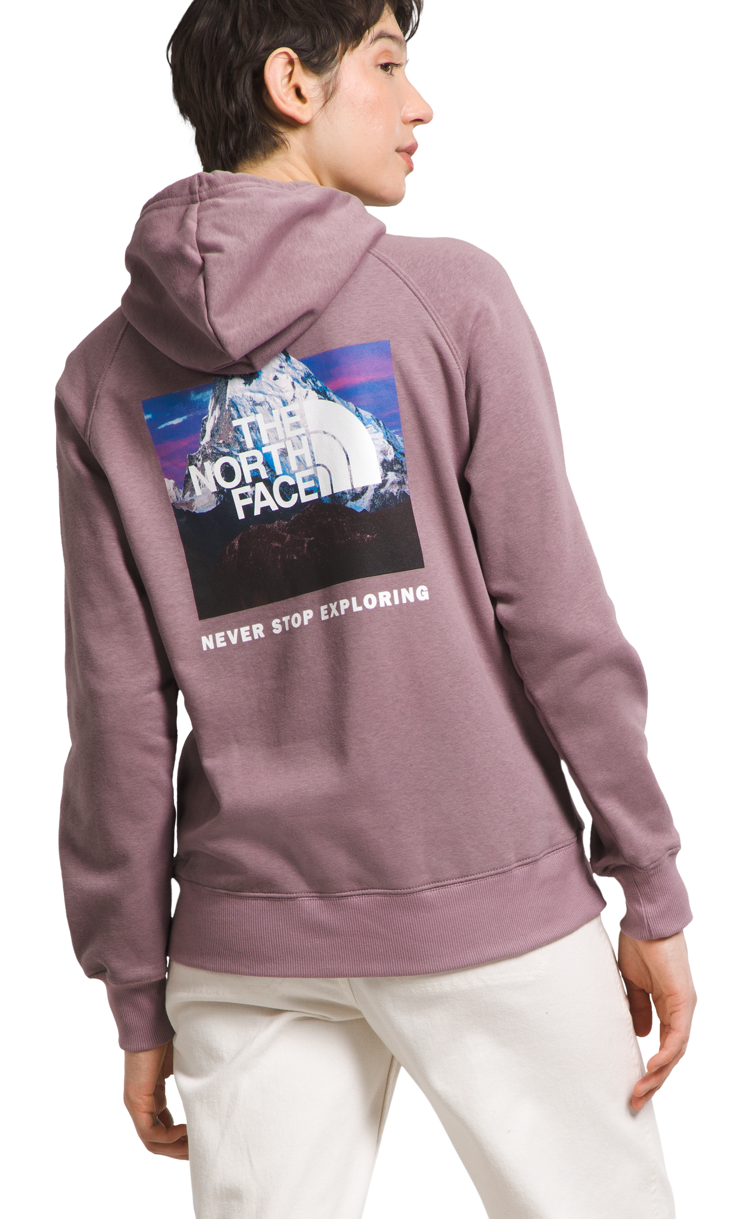 The North Face Box NSE Long-Sleeve Hoodie for Ladies - Fawn Grey - S