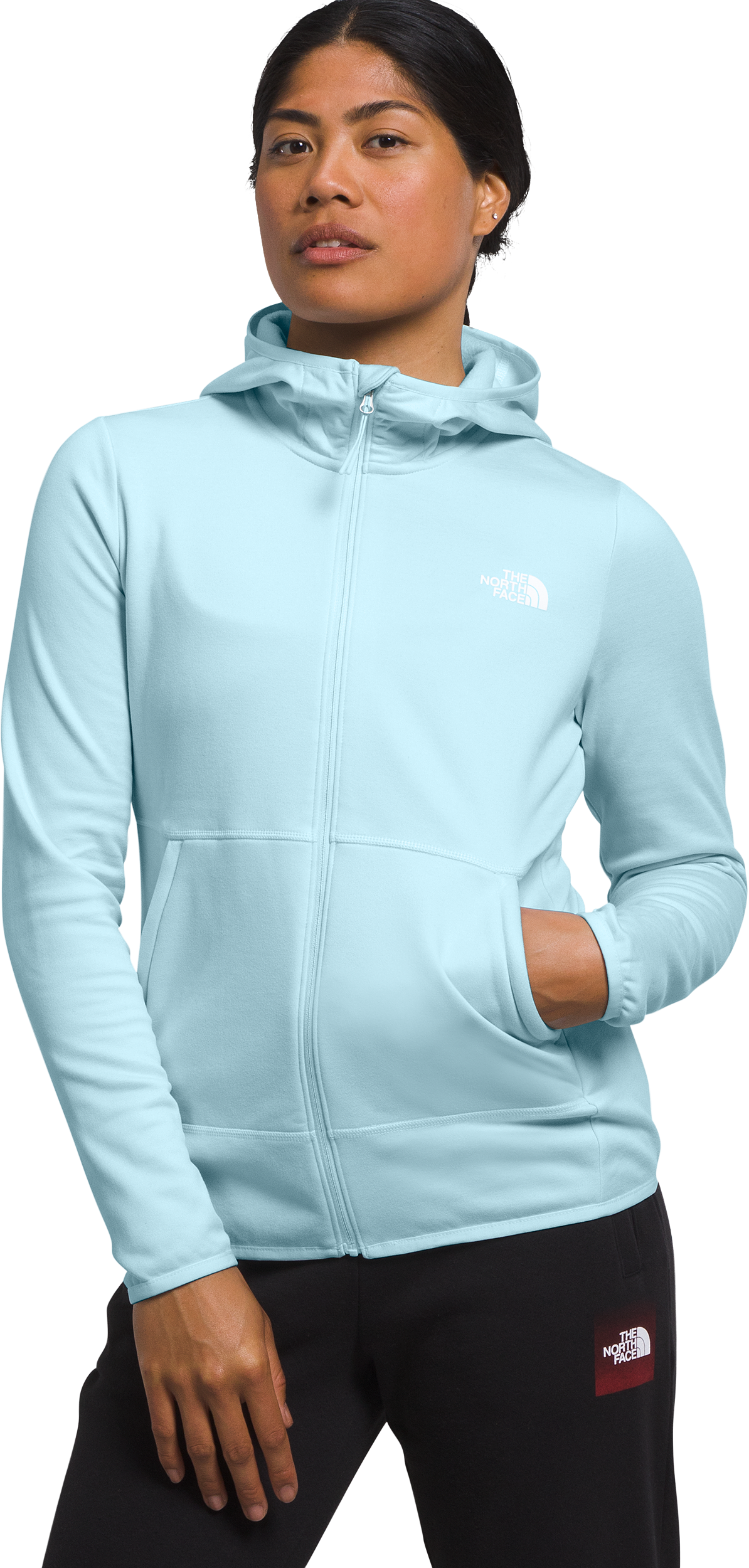 The North Face Canyonlands Full-Zip Long-Sleeve Hoodie for Ladies - Icecap Blue Heather - M