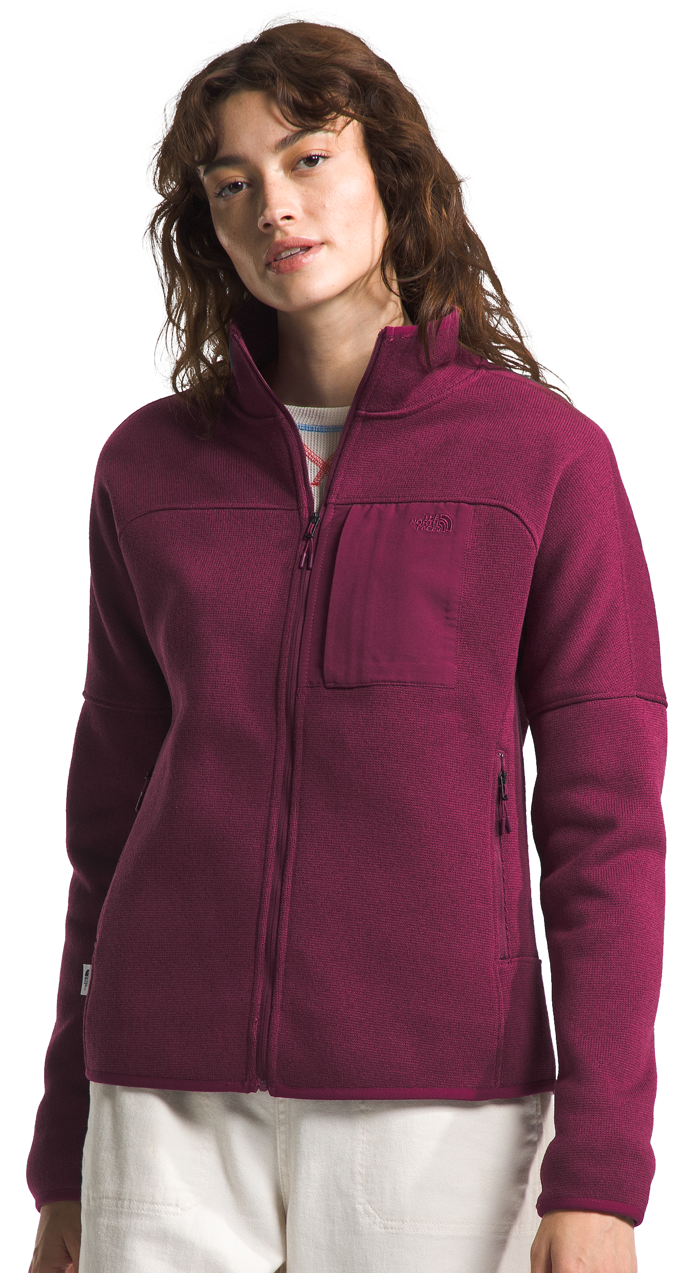 Image of The North Face Front Range Fleece Jacket for Ladies - Boysenberry Heather - M