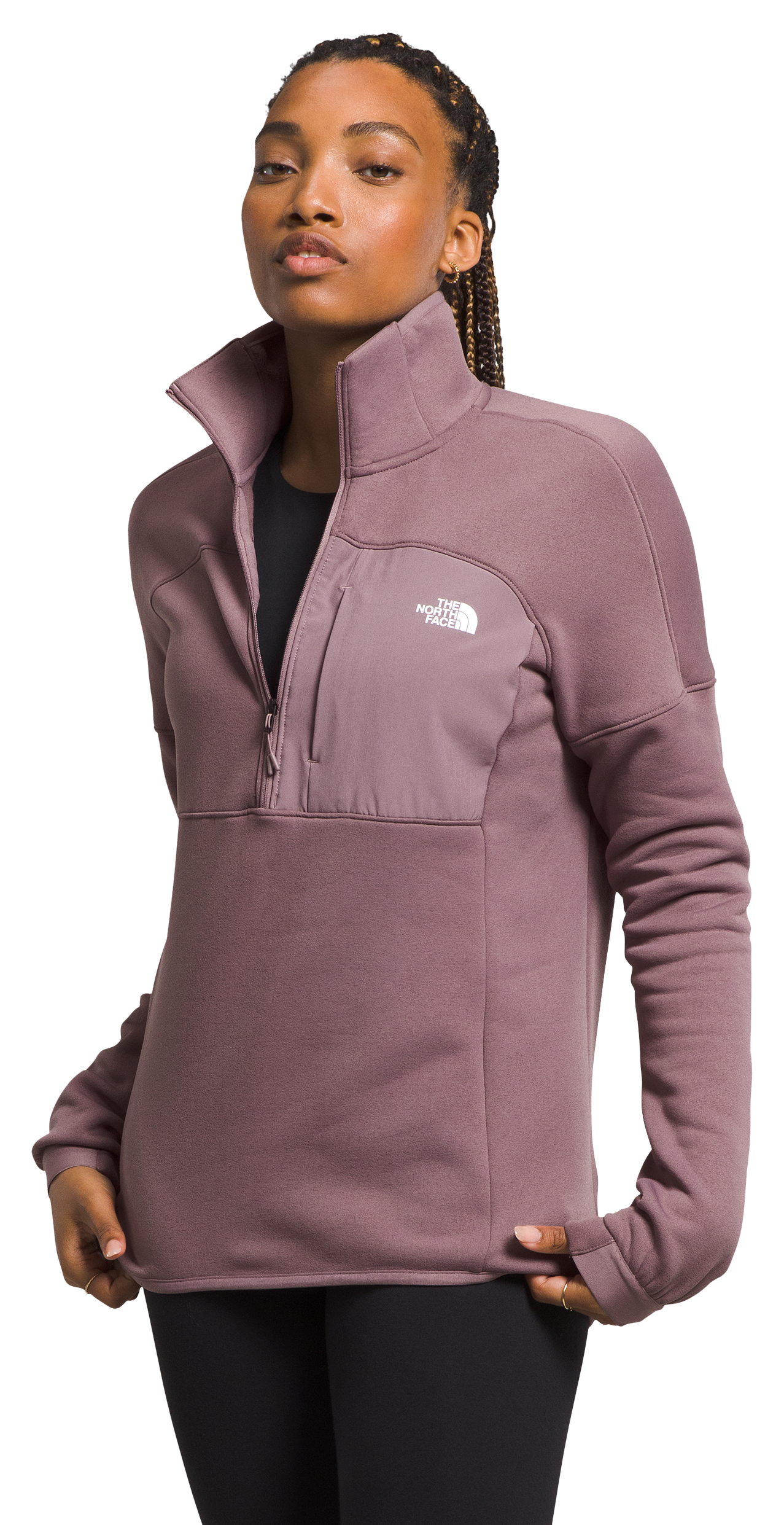 The North Face Canyonlands High Altitude Half-Zip Long-Sleeve Pullover for Ladies - Fawn Grey - M