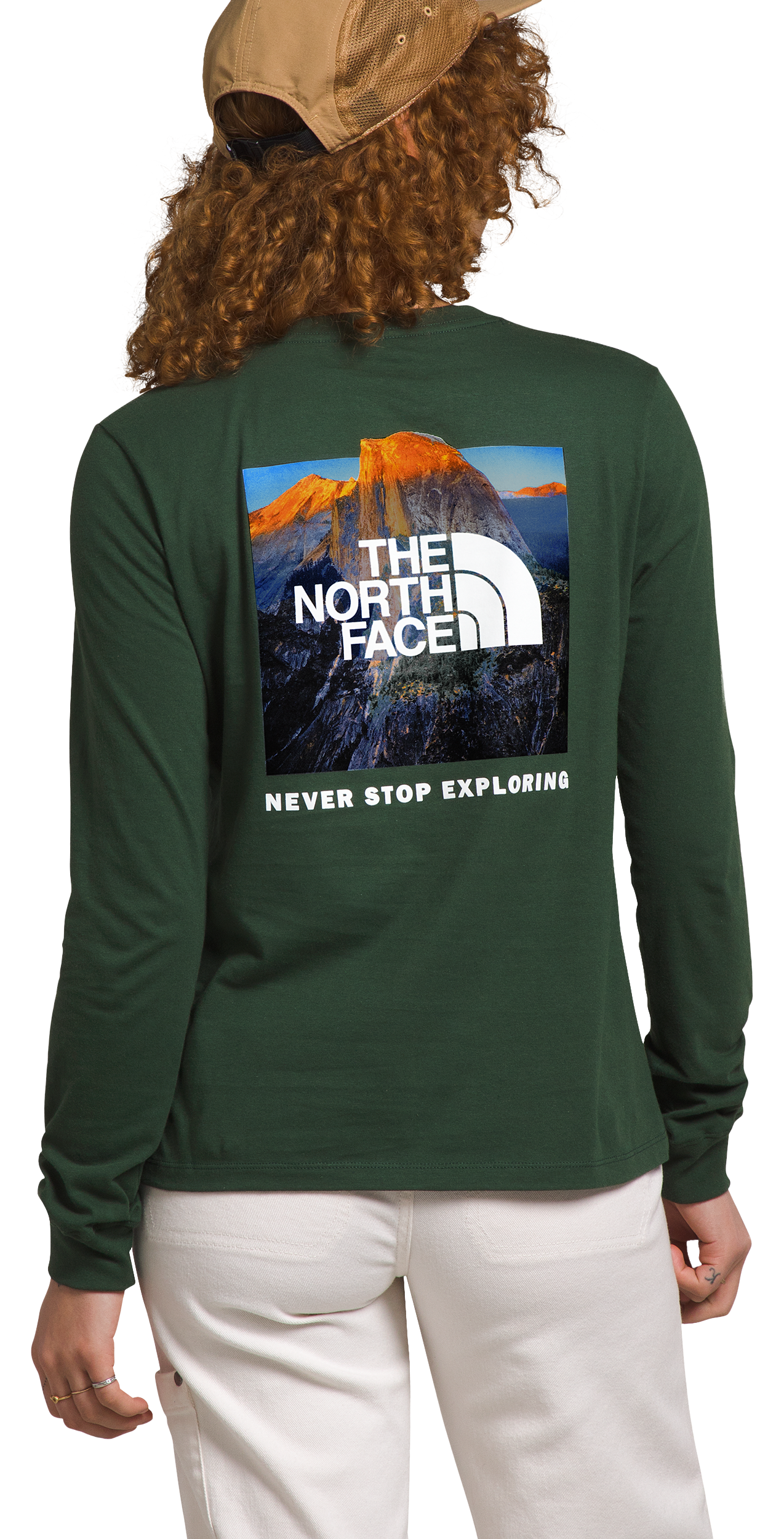 The North Face Box NSE Long-Sleeve T-Shirt for Ladies - Pine Needle - XL