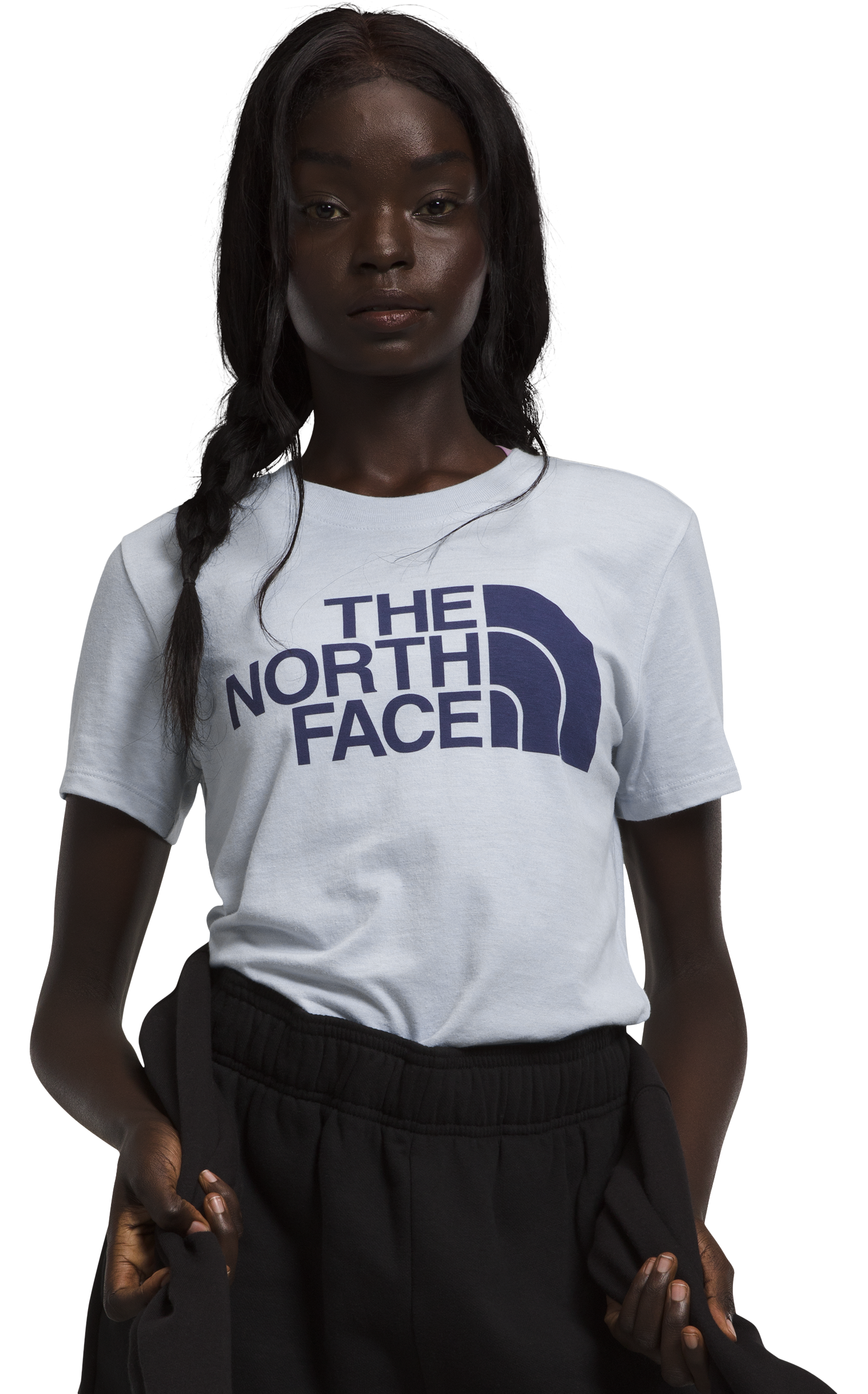 The North Face Half Dome Tri-Blend Short-Sleeve T-Shirt for Ladies - Dusty Periwinkle Heather - S