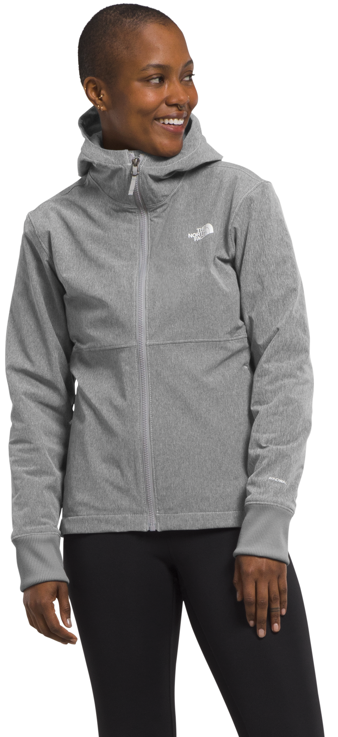 Image of The North Face Shelbe Raschel Long-Sleeve Hoodie for Ladies - TNF Medium Grey Heather - S