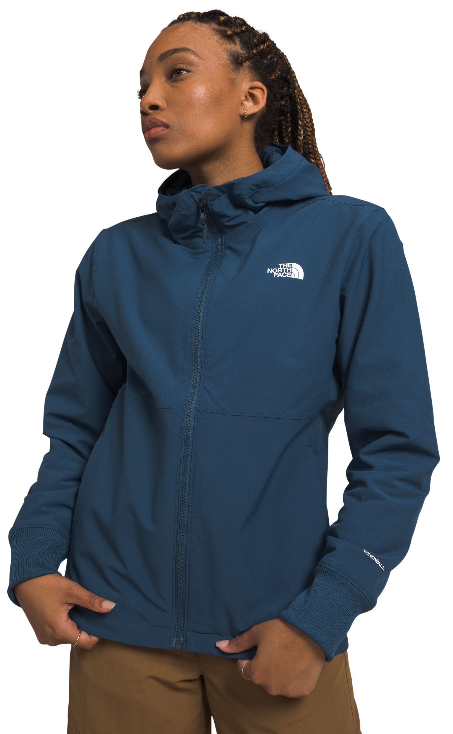 Image of The North Face Shelbe Raschel Long-Sleeve Hoodie for Ladies - Shady Blue - S