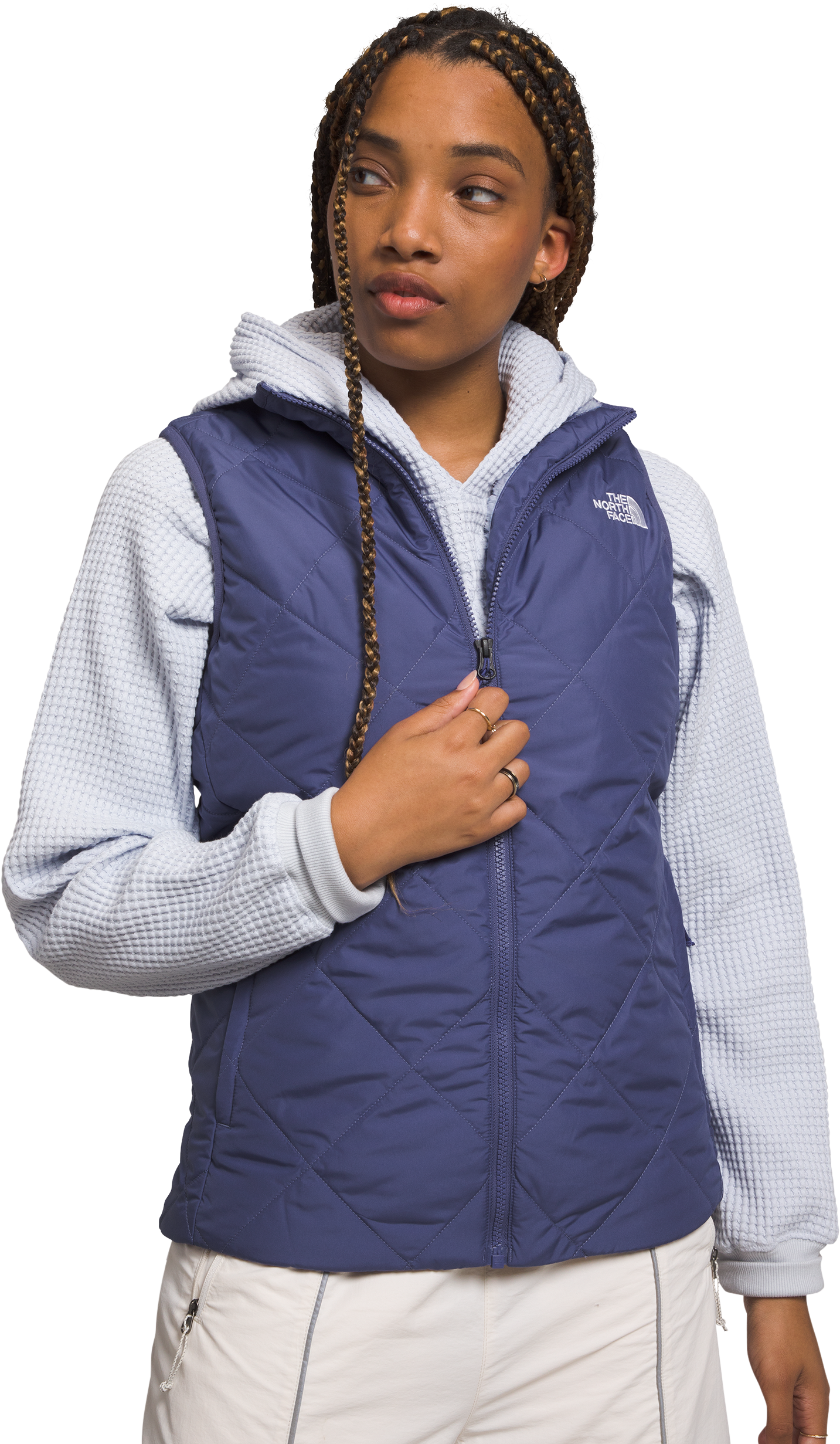 Image of The North Face Shady Glade Insulated Vest for Ladies - Cave Blue/Dusty Periwinkle - M