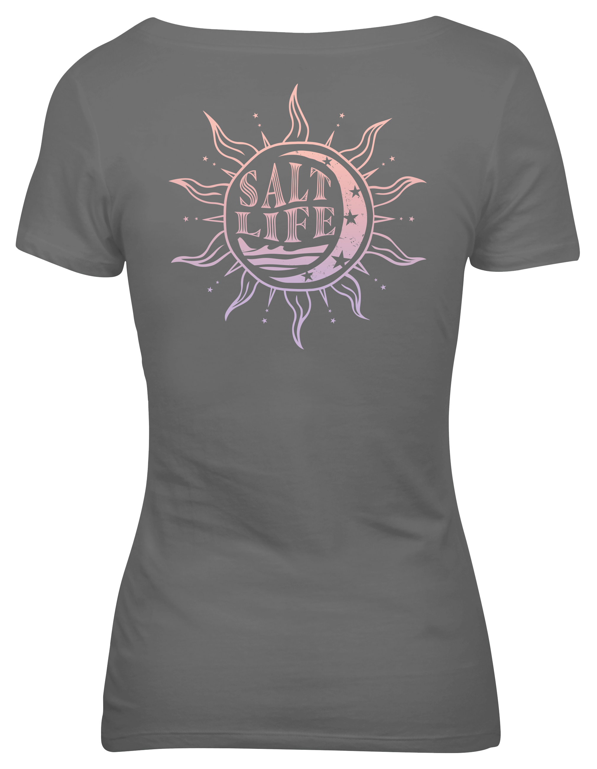 Salt Life Midnight Sun Short-Sleeve T-Shirt for Ladies - Frost Gray - M