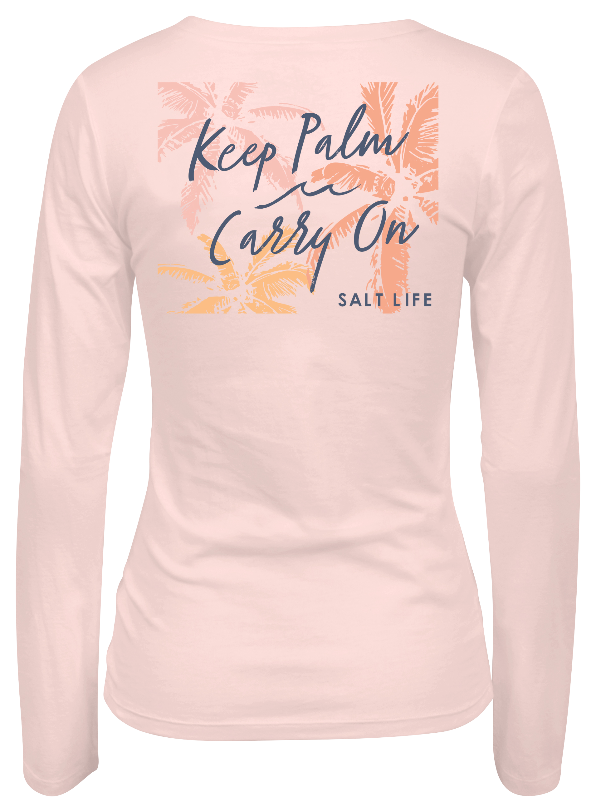 Salt Life Keep Palm Carry On V-Neck Long-Sleeve T-Shirt for Ladies