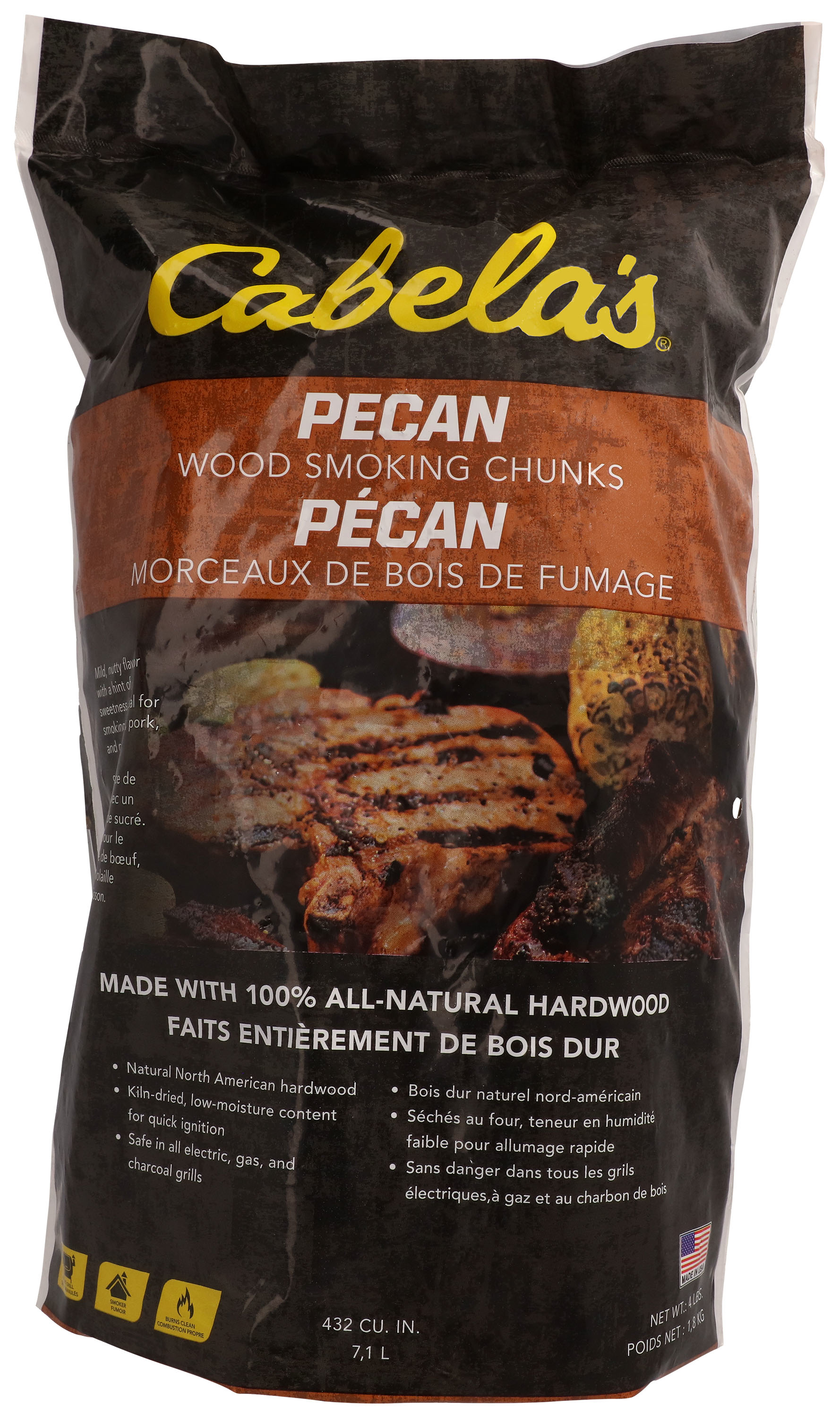 Image of Cabela's Wood Smoking Chunks - Pecan