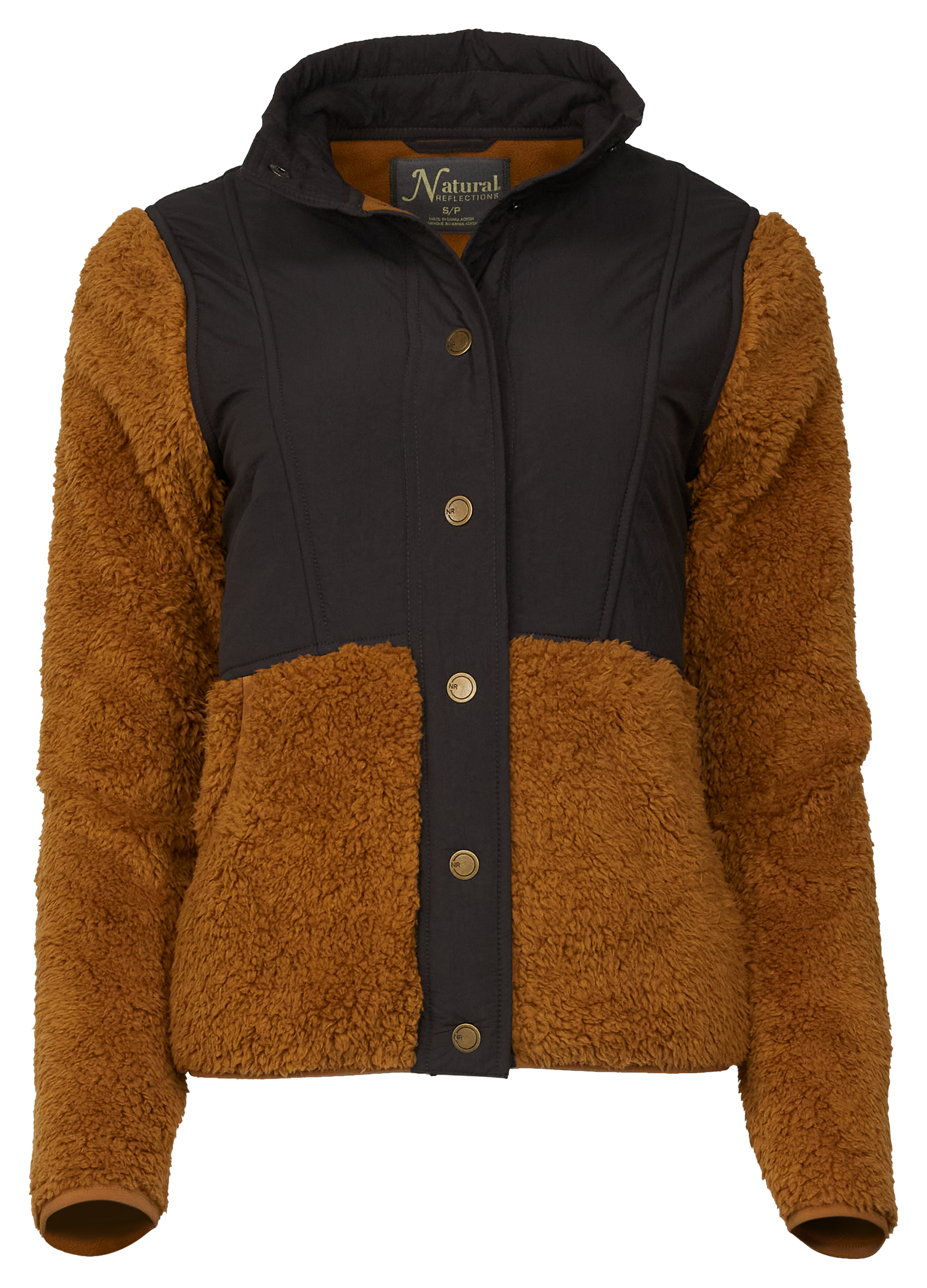 NATURAL REFLECTIONS Drop-Shoulder Sherpa Jacket