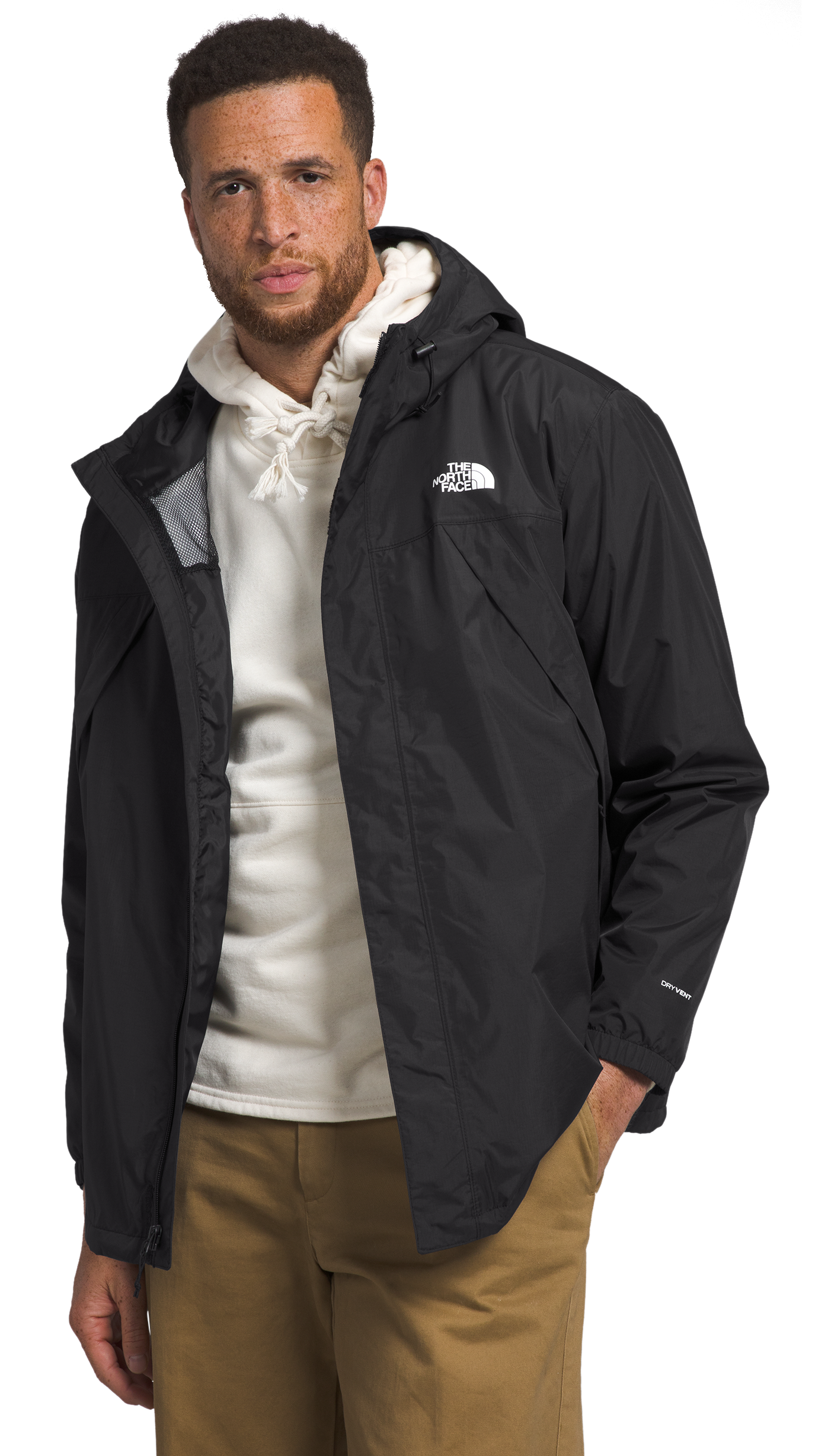 Image of The North Face Antora Jacket for Men - TNF Black - 4XL