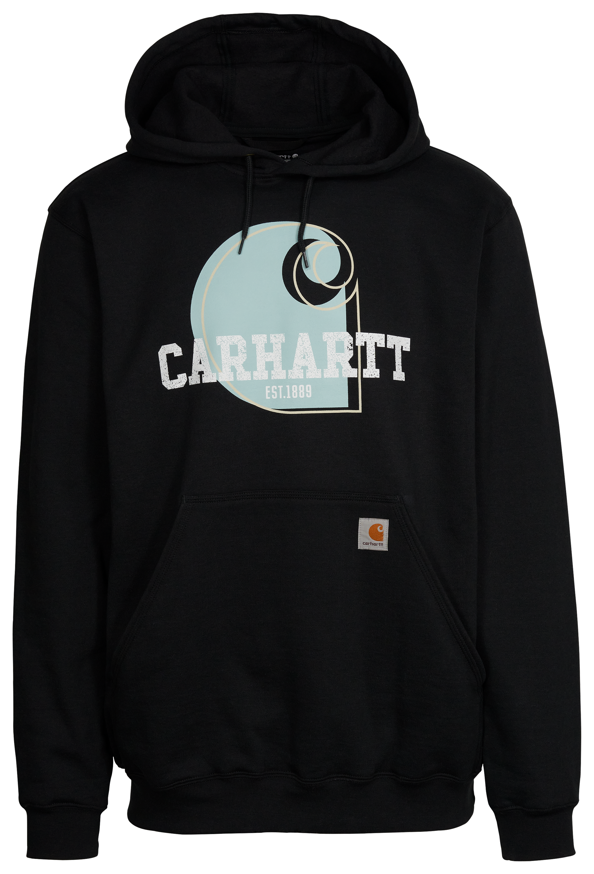 Carhartt Loose-Fit Midweight Logo Graphic Long-Sleeve Hoodie for Men - Skystone - XL