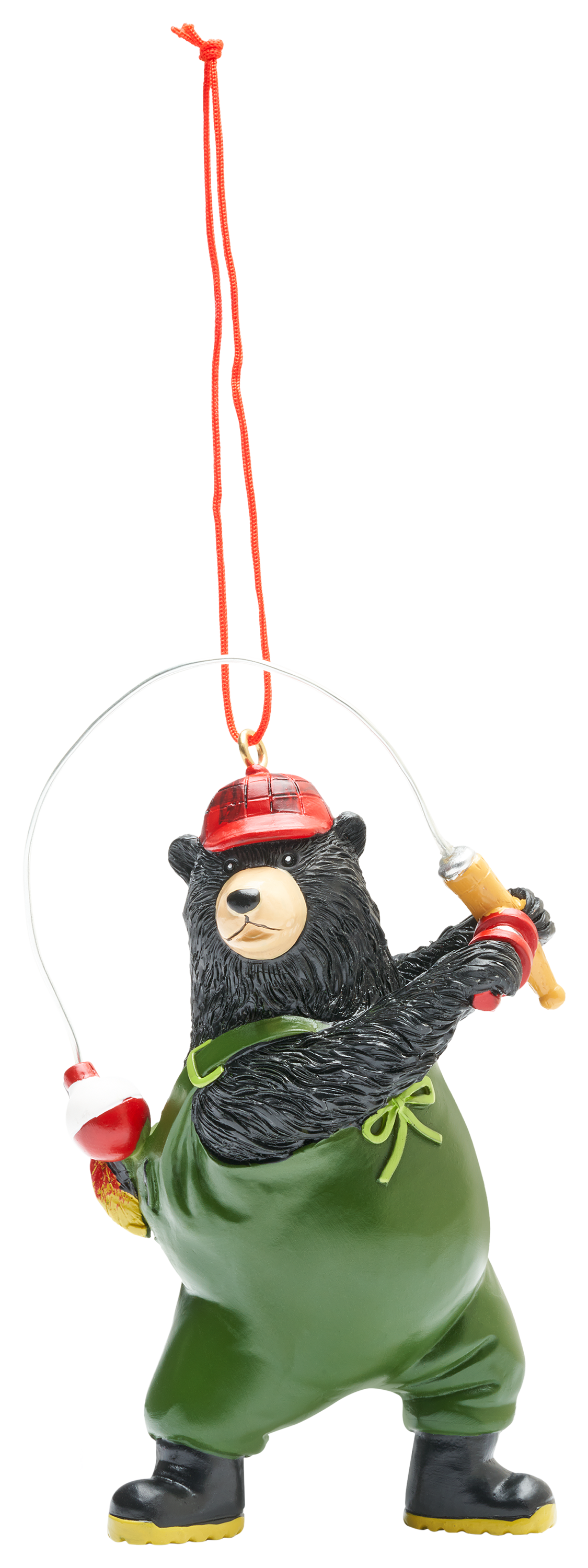 Image of Bass Pro Shops Fly-Fishing Bear Ornament