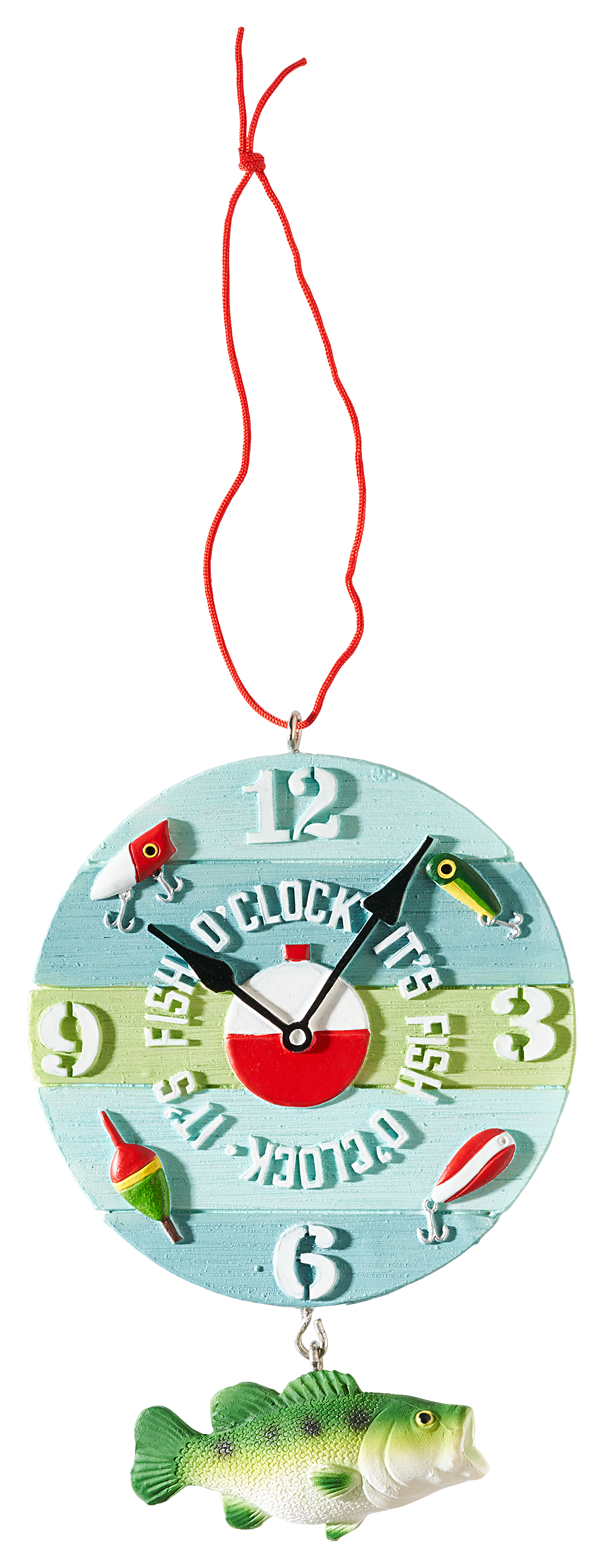 Image of Bass Pro Shops Fishing Clock Ornament