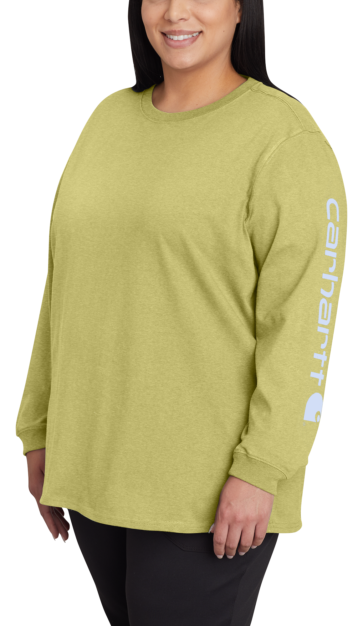 - for T-Shirt | Workwear L Long-Sleeve Sleeve Ladies Cabela\'s Logo Black Carhartt -