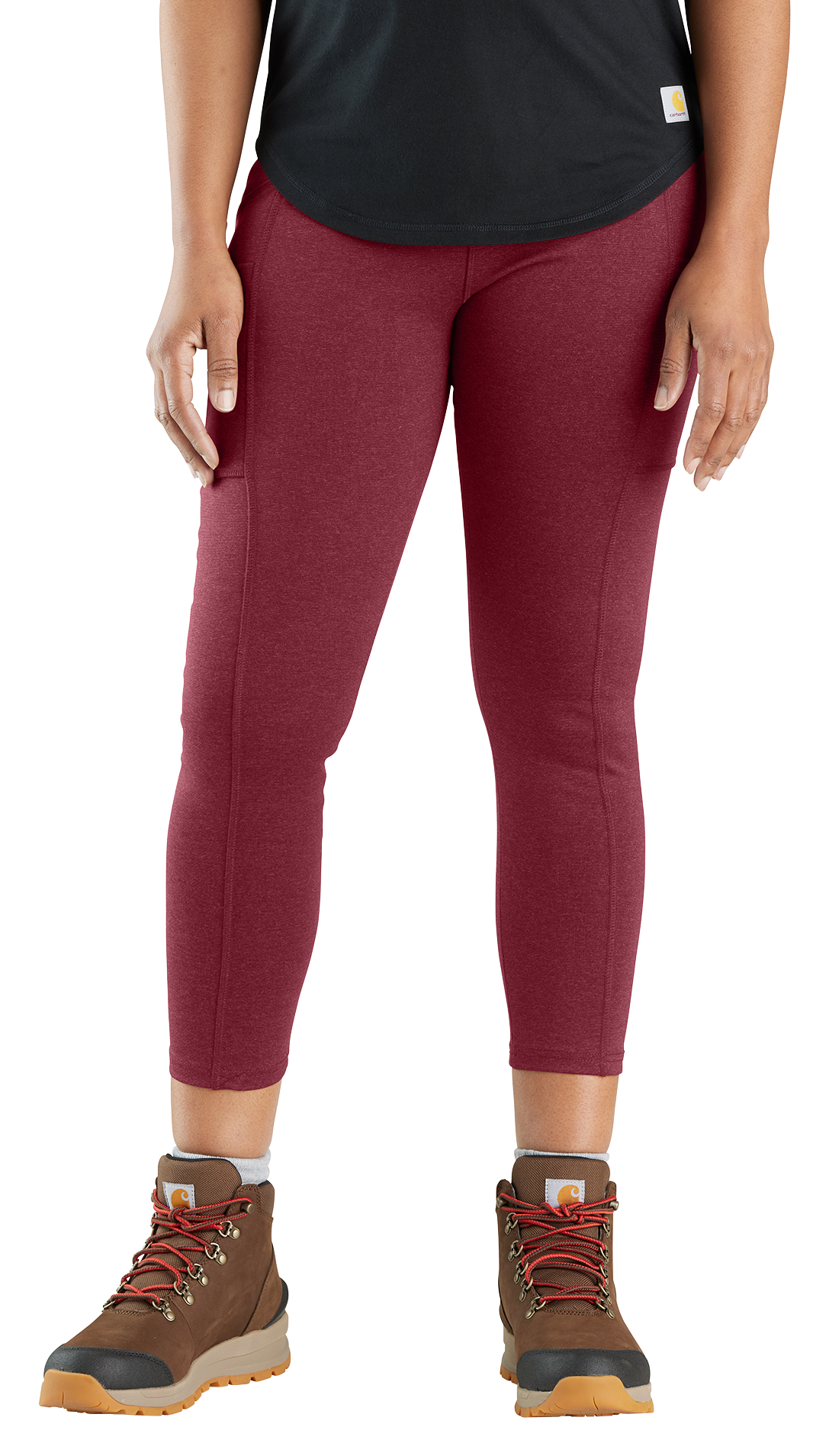 Carhartt womens Force Fitted Lightweight Ankle Length (Plus Size) Leggings,  Tarmac, X-Large Plus