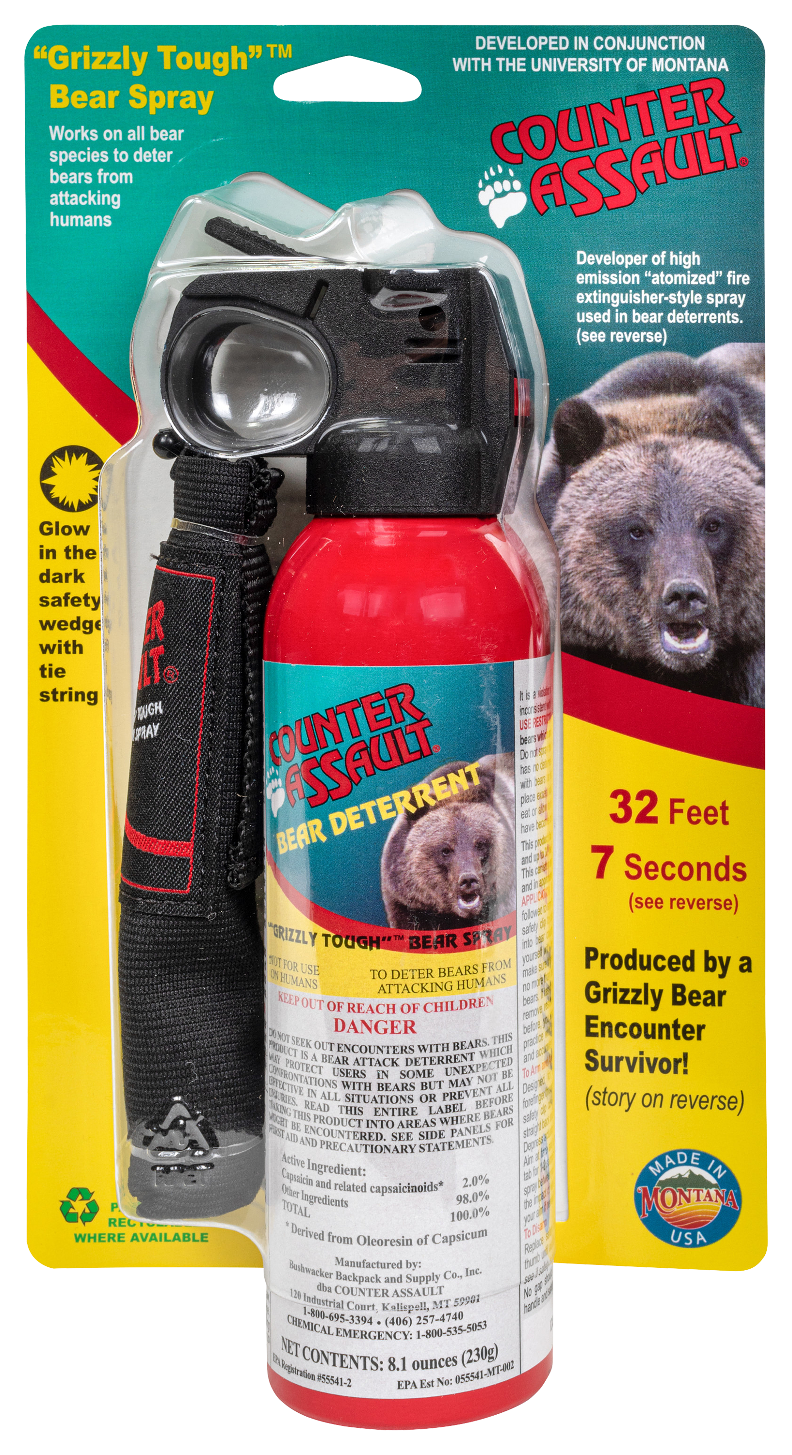 Counter Assault 8.1-oz. Bear Deterrent Spray with Holster