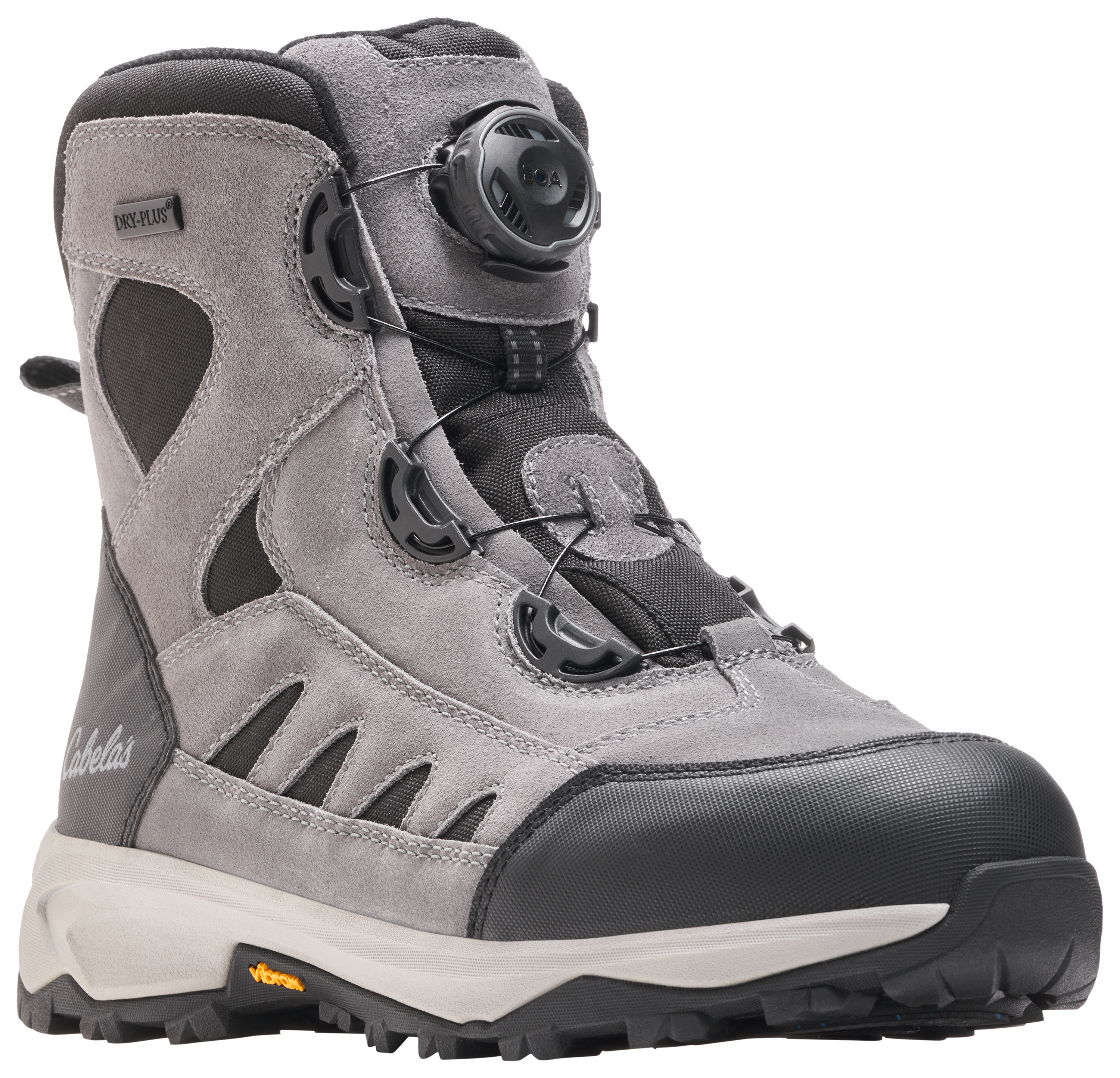 Cabela's Snow Runner Max 2.0 BOA Insulated Waterproof Winter Boots for Men - Granite Gray - 8M