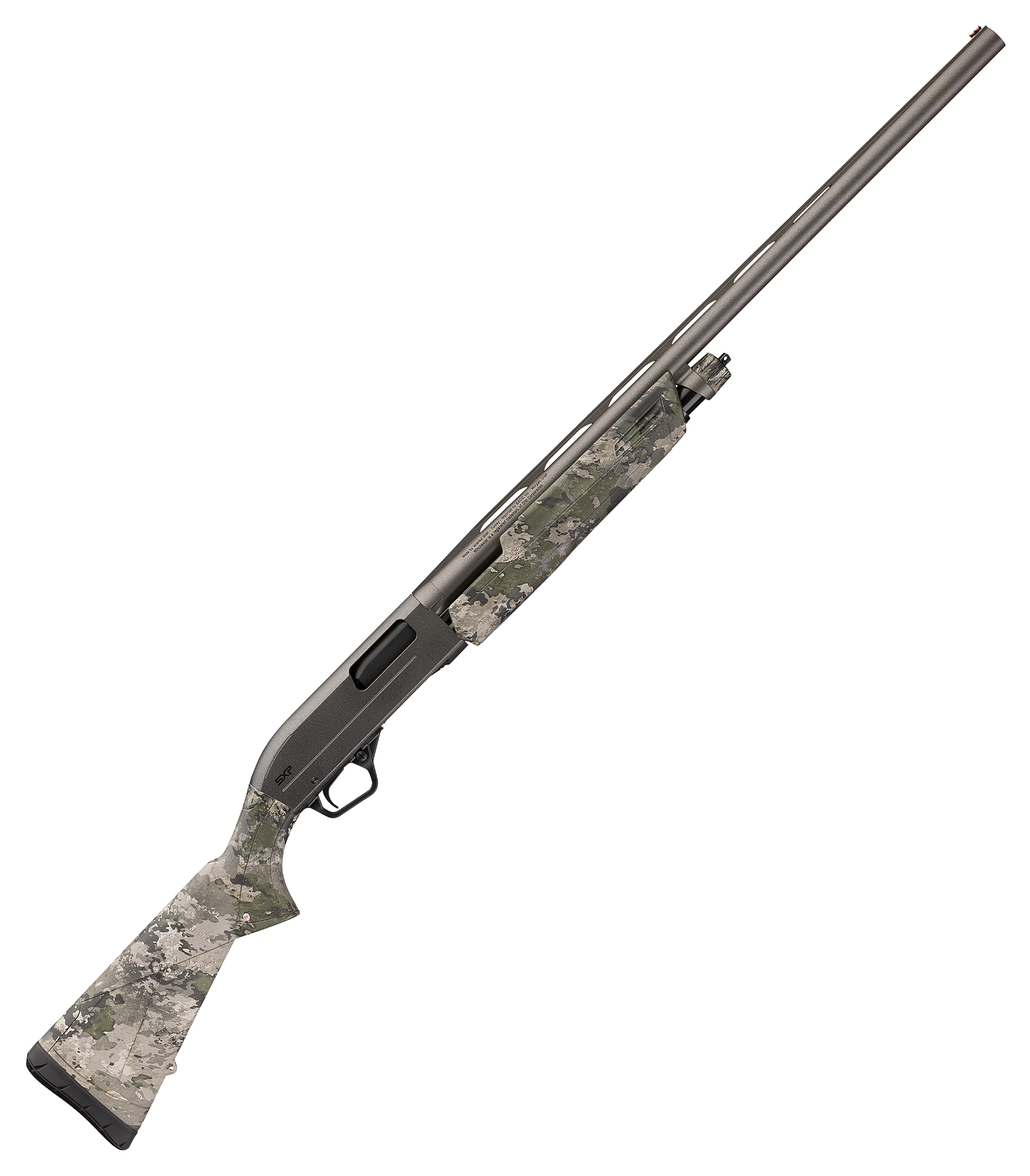 Image of "Winchester SXP Hybrid Hunter Pump-Action Shotgun - 12 Gauge - 3.5"" Chamber - 28"" - Gray Perma-Coat - TrueTimber VSX"